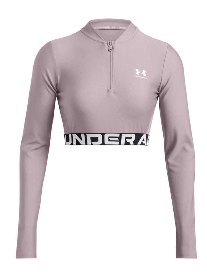 Under Armour Maglia a maniche lunghe HeatGear® Rib ¼ Zip Grigio