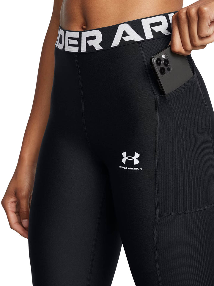 Under Armour Leggings HeatGear® Rib Nero