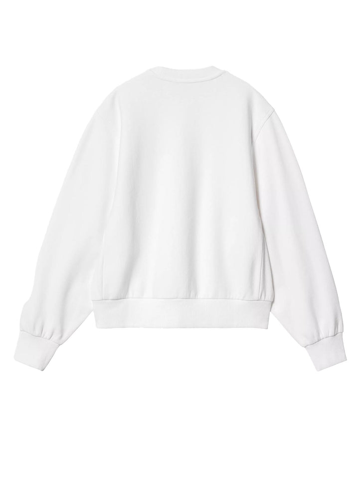 Carhartt Wip W' American Script Sweatshirt Bianco