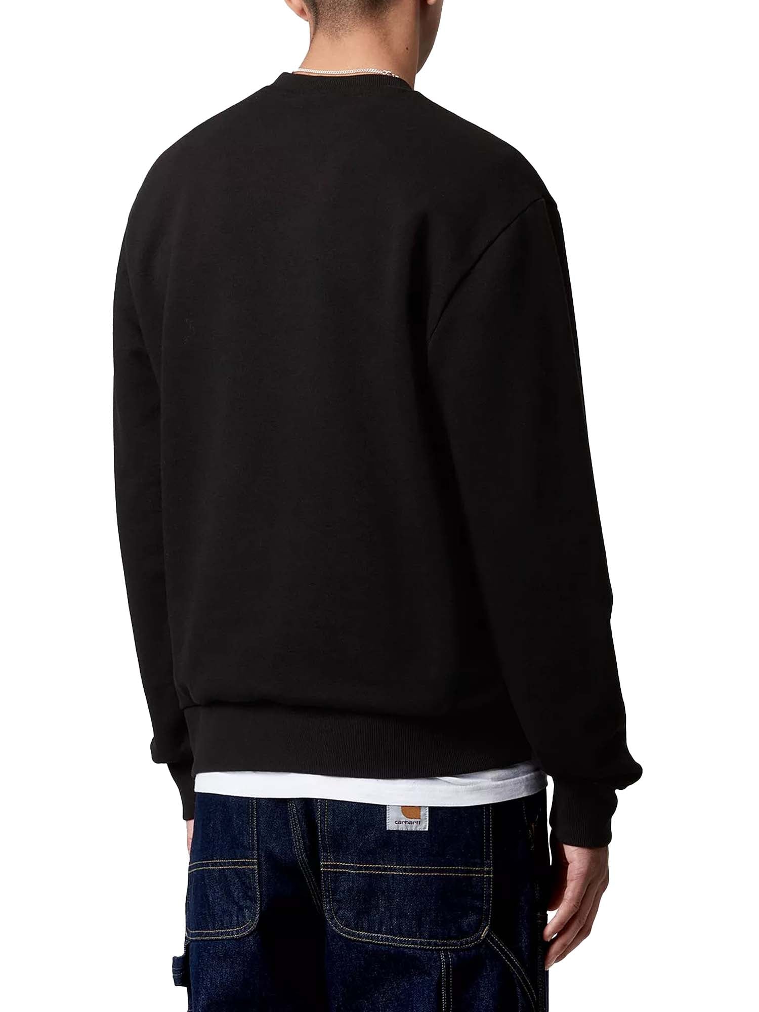 Carhartt Wip Script Embroidery Sweatshirt Nero