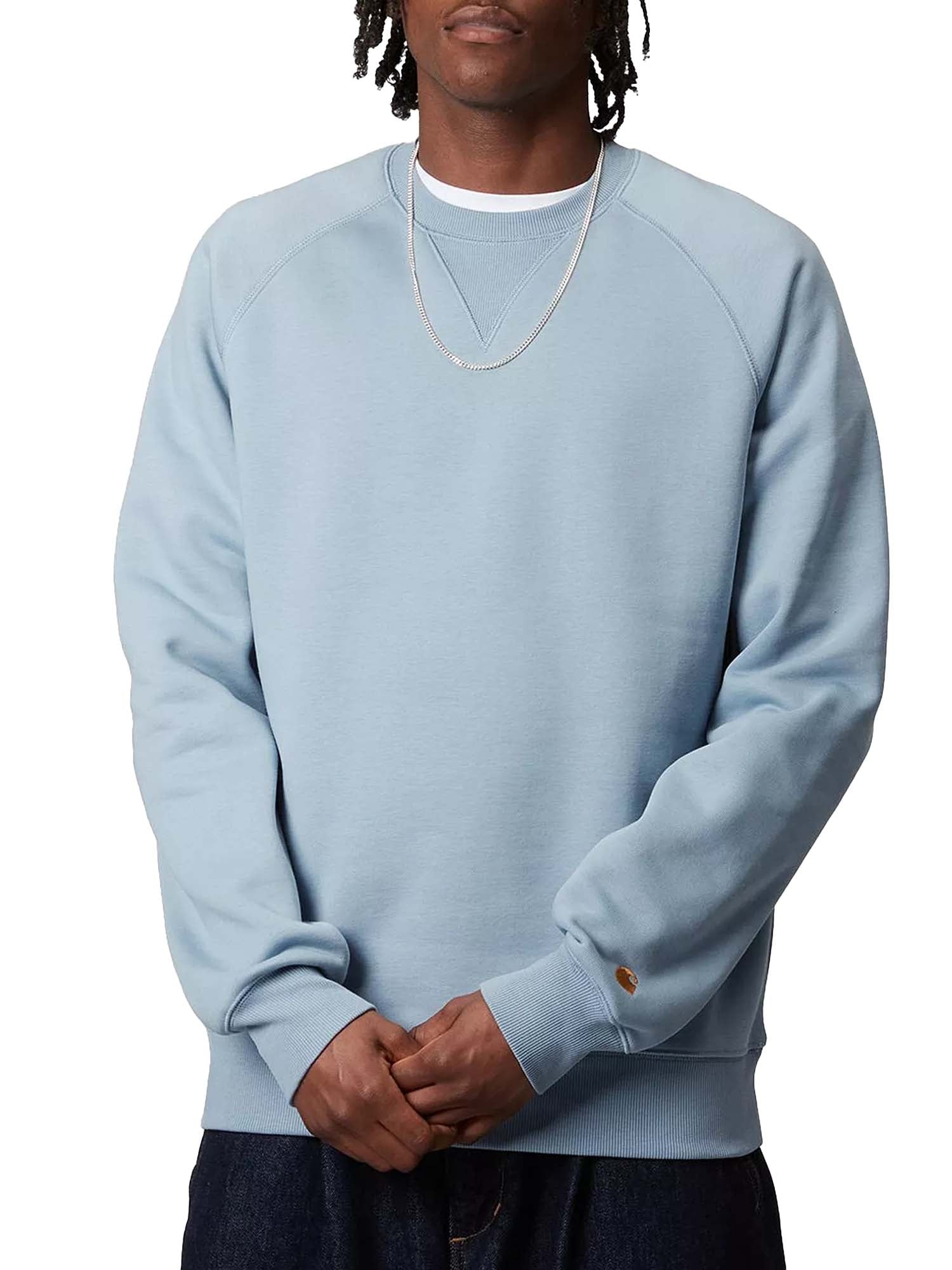 Carhartt Wip Chase Sweatshirt Azzurro