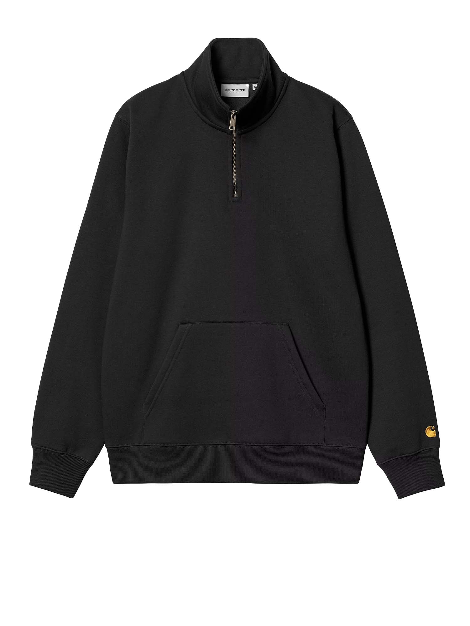 Carhartt Wip Chase Neck Zip Sweatshirt Nero