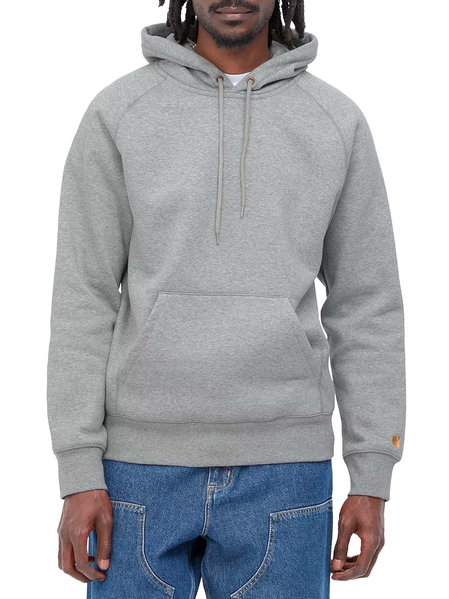 Carhartt Wip Hooded Chase Sweatshirt Grigio