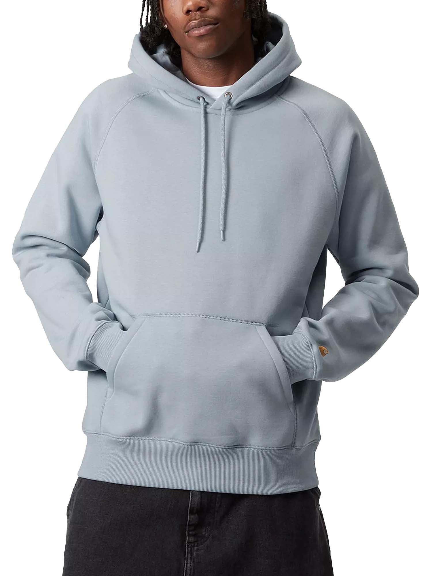 Carhartt Wip Hooded Chase Sweatshirt Azzurro