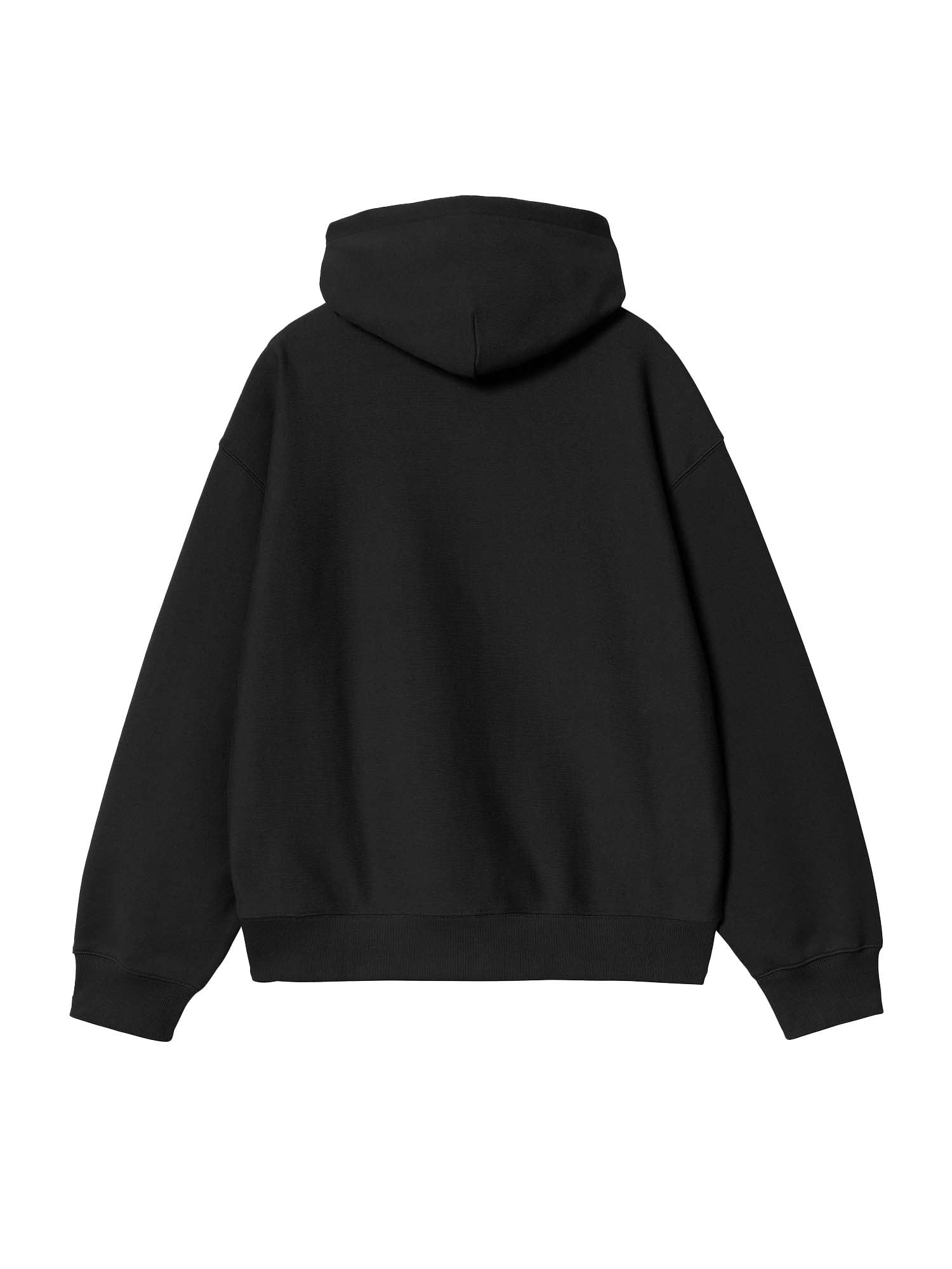 Carhartt Wip Hooded Label Script Sweat Nero
