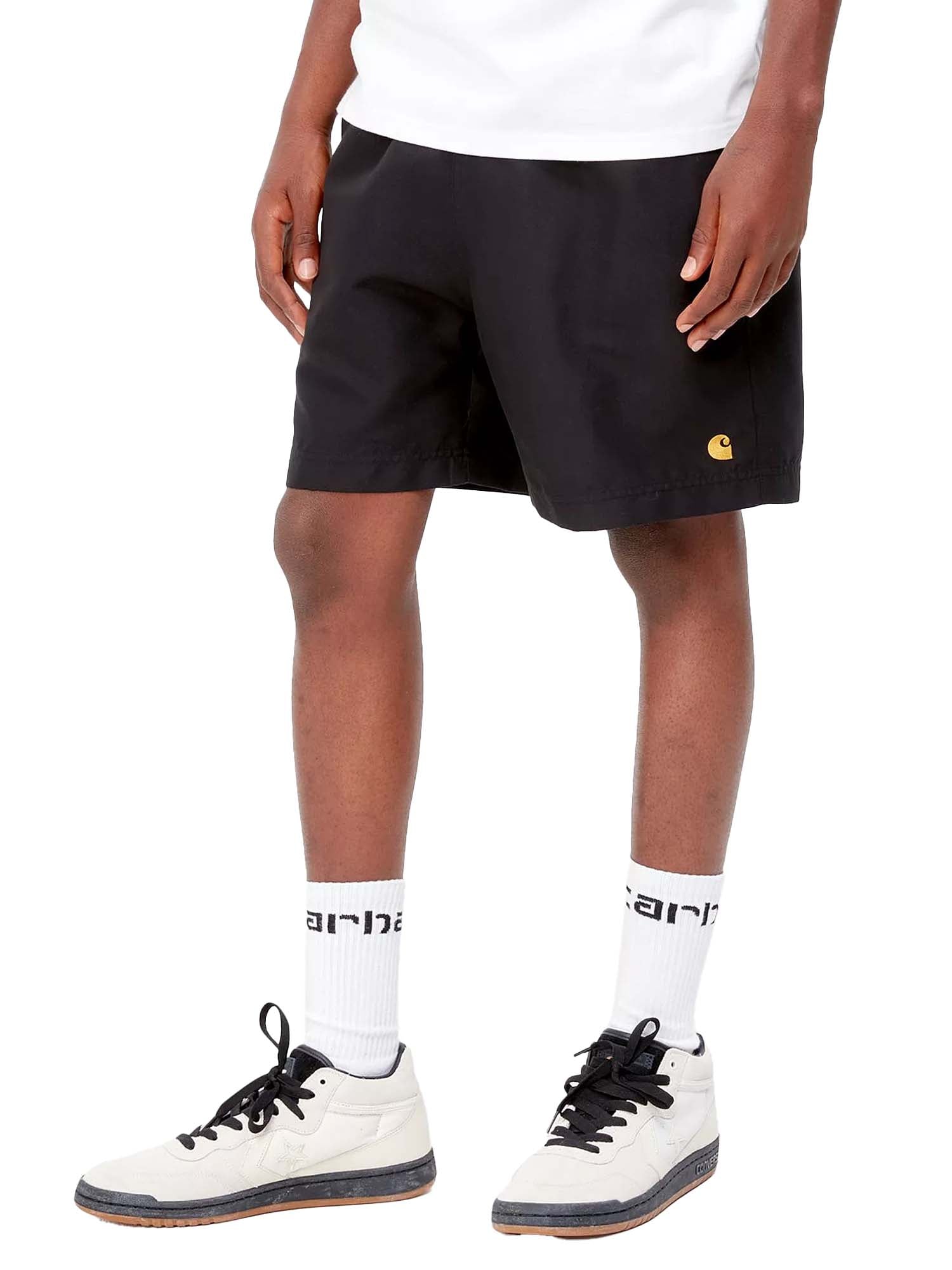 Carhartt Wip Chase Swim Trunks Nero