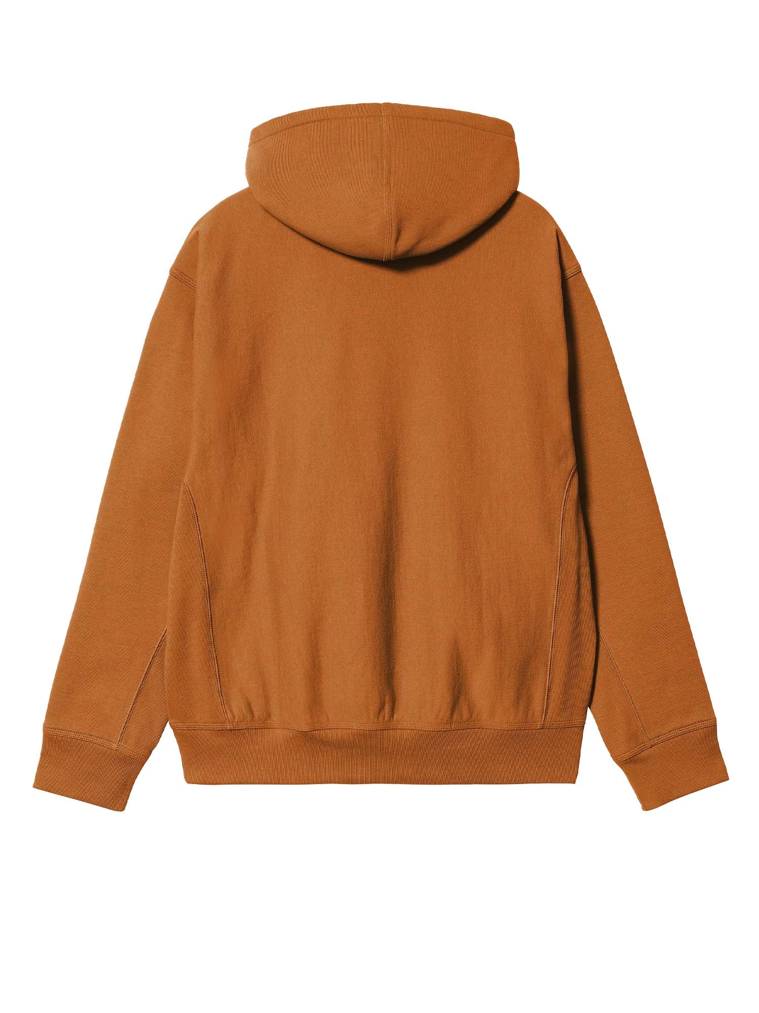 Carhartt Wip Hooded American Script Sweatshirt Arancione