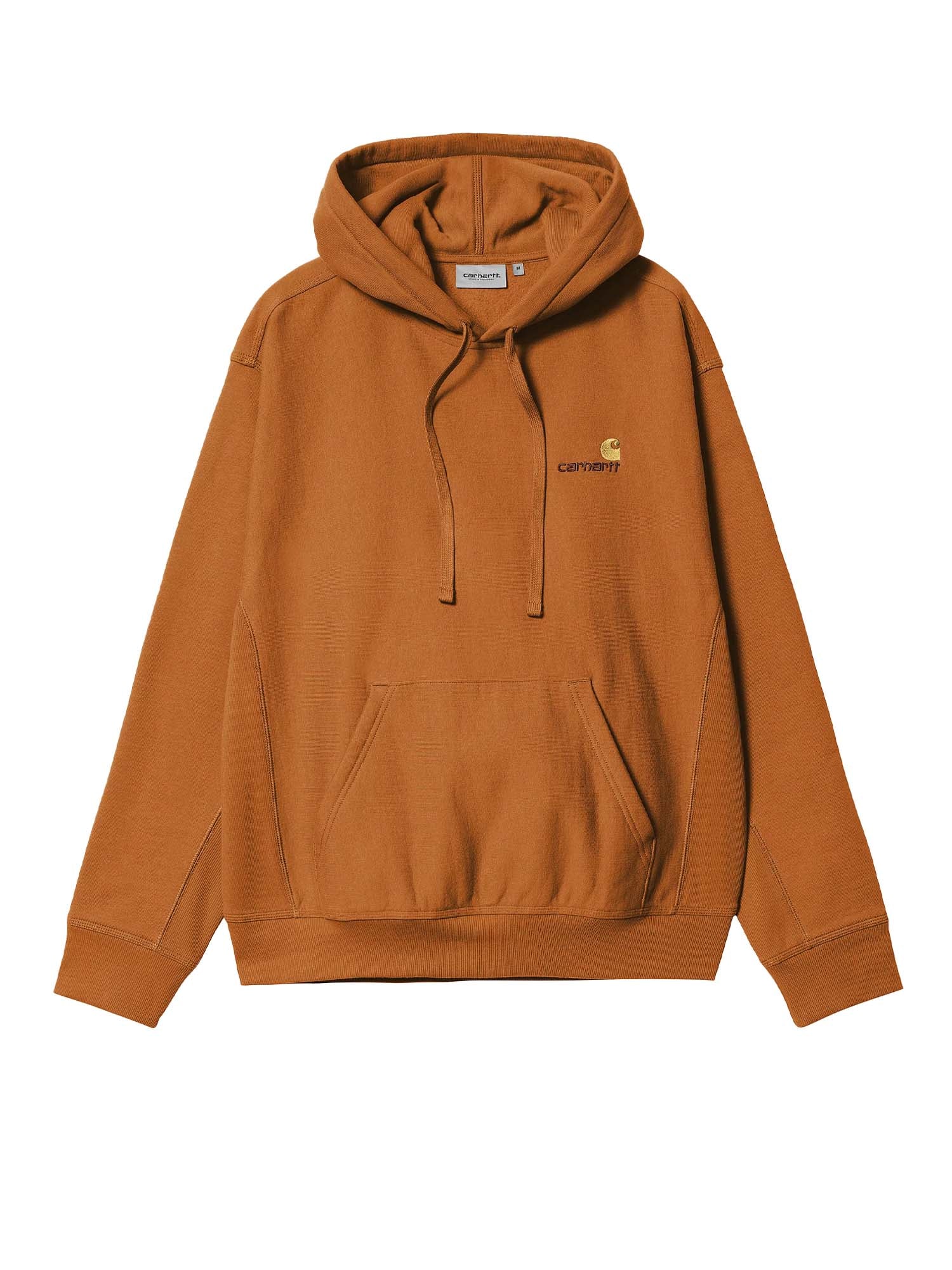 Carhartt Wip Hooded American Script Sweatshirt Arancione