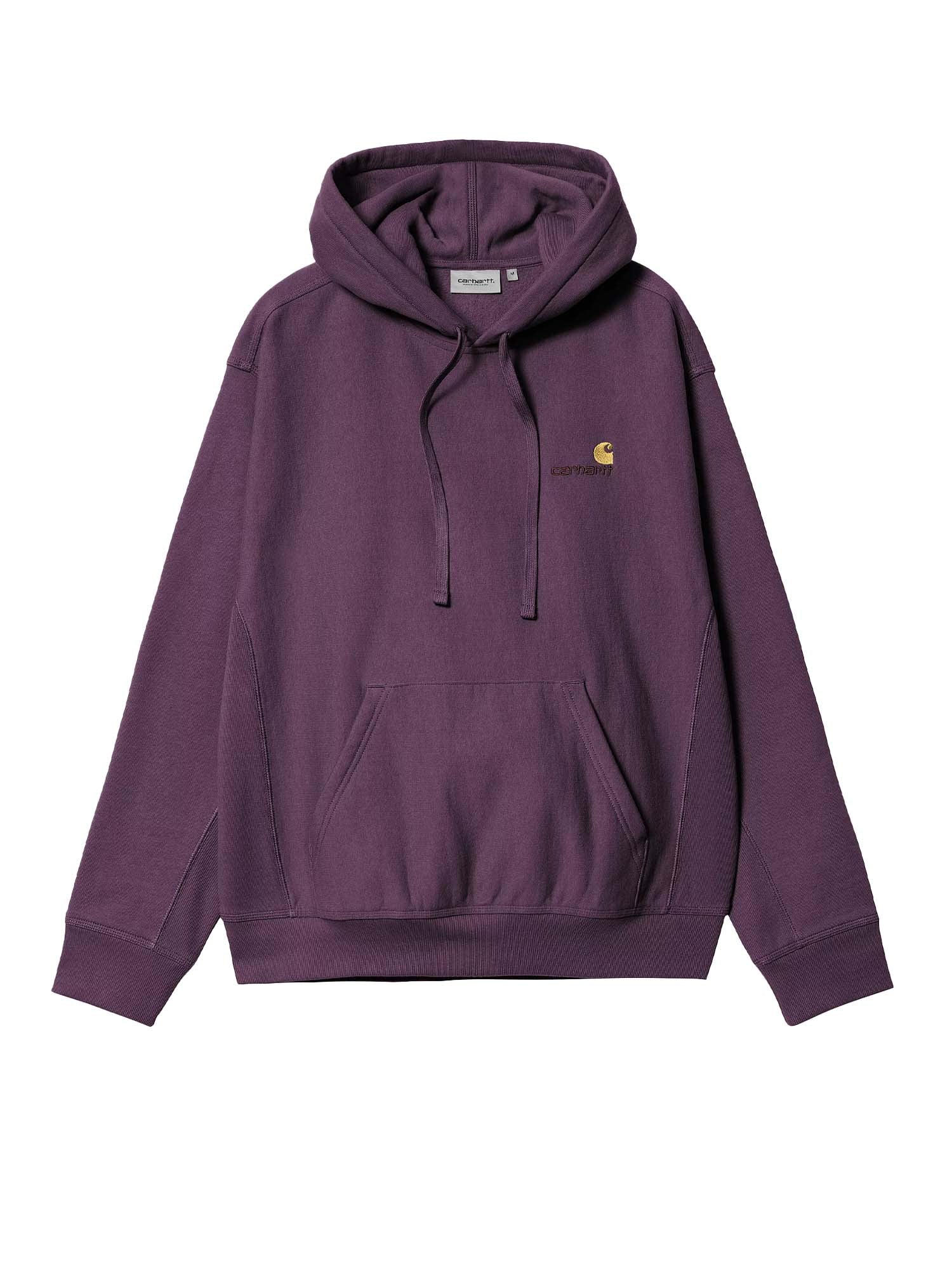 Carhartt Wip Hooded American Script Sweatshirt Viola