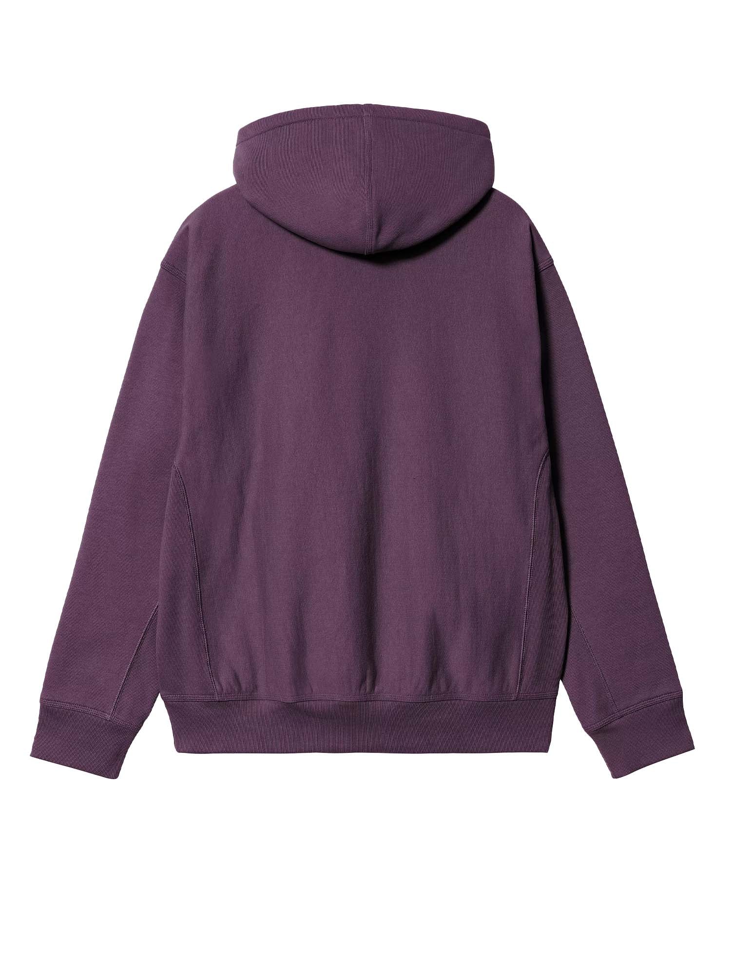Carhartt Wip Hooded American Script Sweatshirt Viola