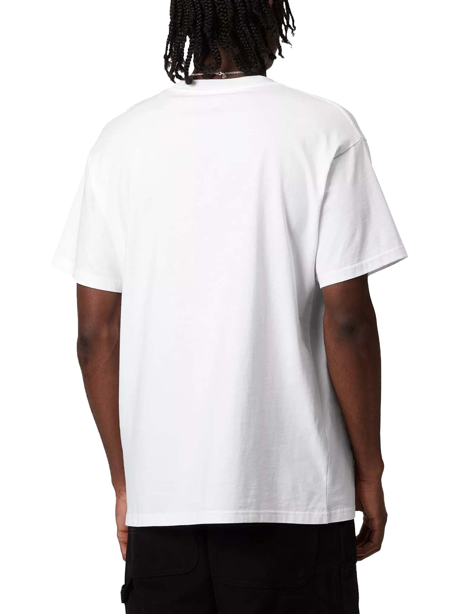 Carhartt Wip S/S Script Embroidery T-Shirt Bianco