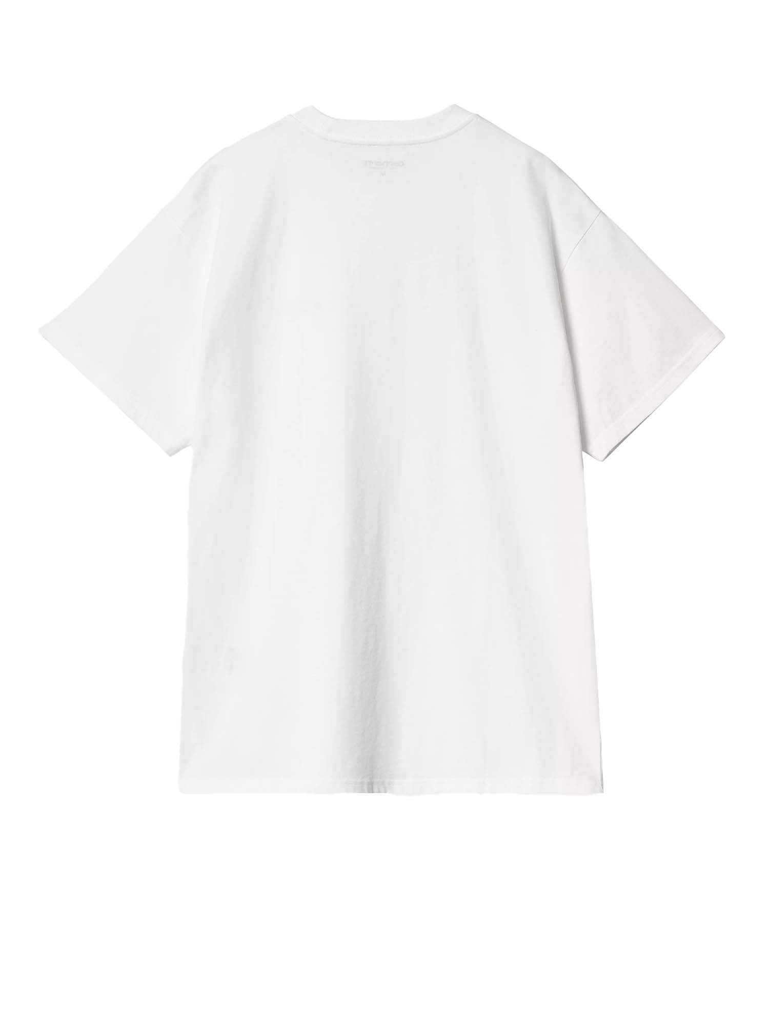 Carhartt Wip S/S Script Embroidery T-Shirt Bianco