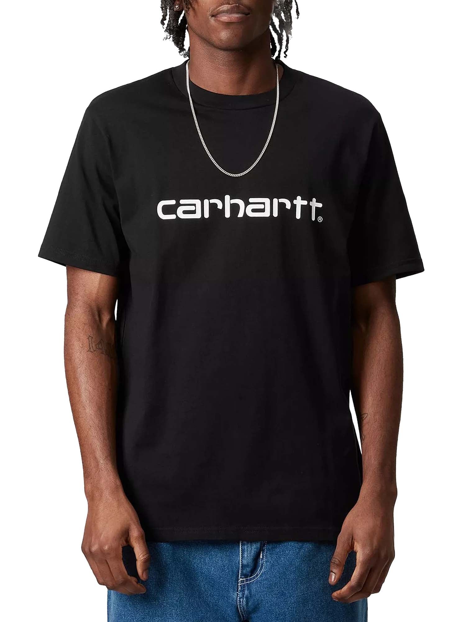 Carhartt Wip S/S Script T-Shirt Nero