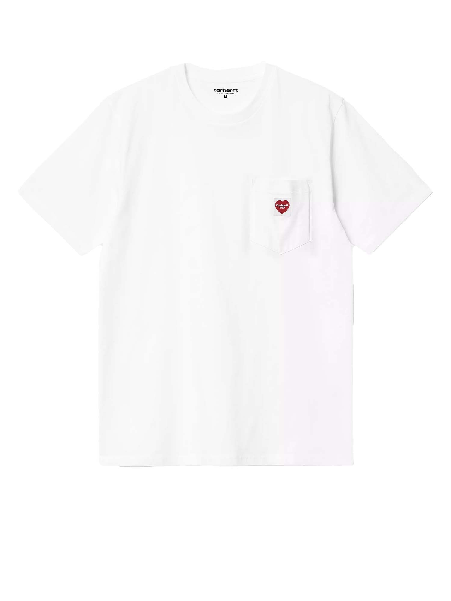 Carhartt Wip S/S Pocket Heart T-Shirt Bianco