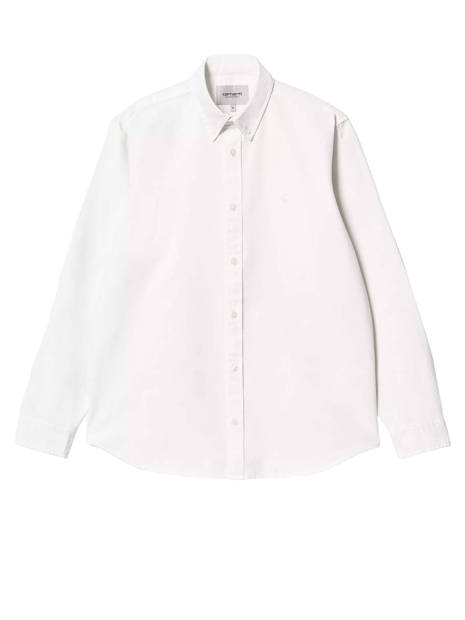 Carhartt Wip L/S Bolton Shirt Bianco