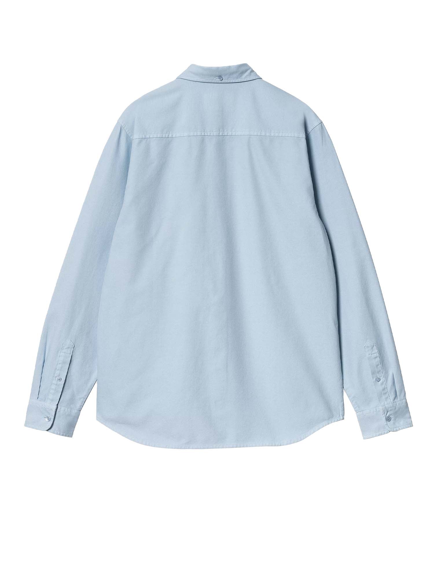 Carhartt Wip L/S Bolton Shirt Azzurro
