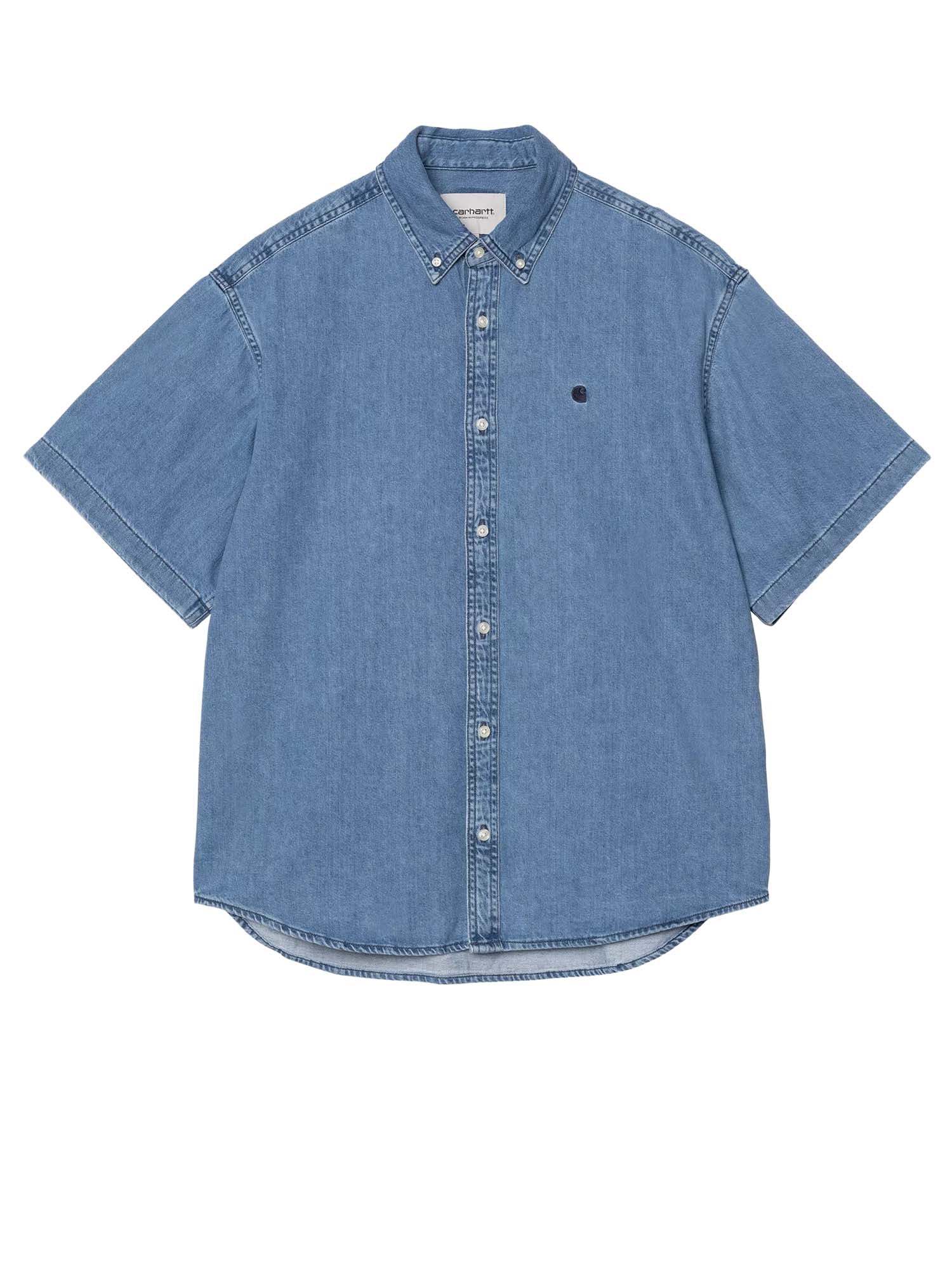 Carhartt Wip S/S Lucas Shirt Blu