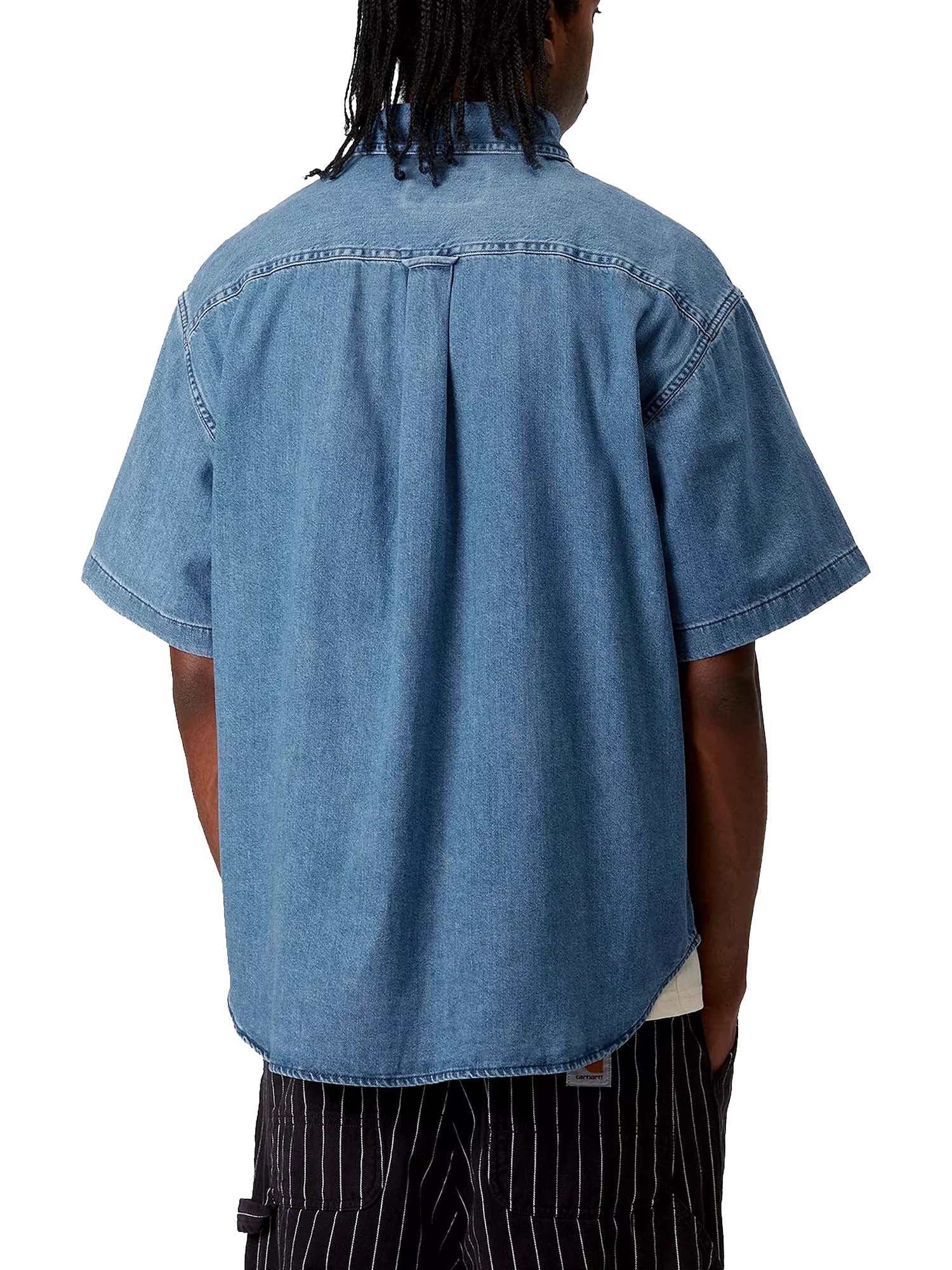 Carhartt Wip S/S Lucas Shirt Blu