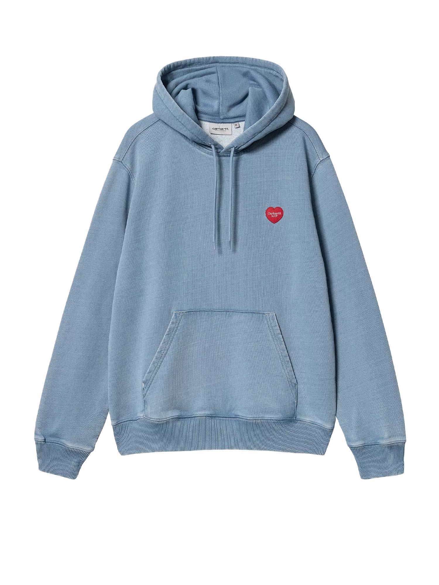 Carhartt Wip Hooded Ingo Sweatshirt Azzurro