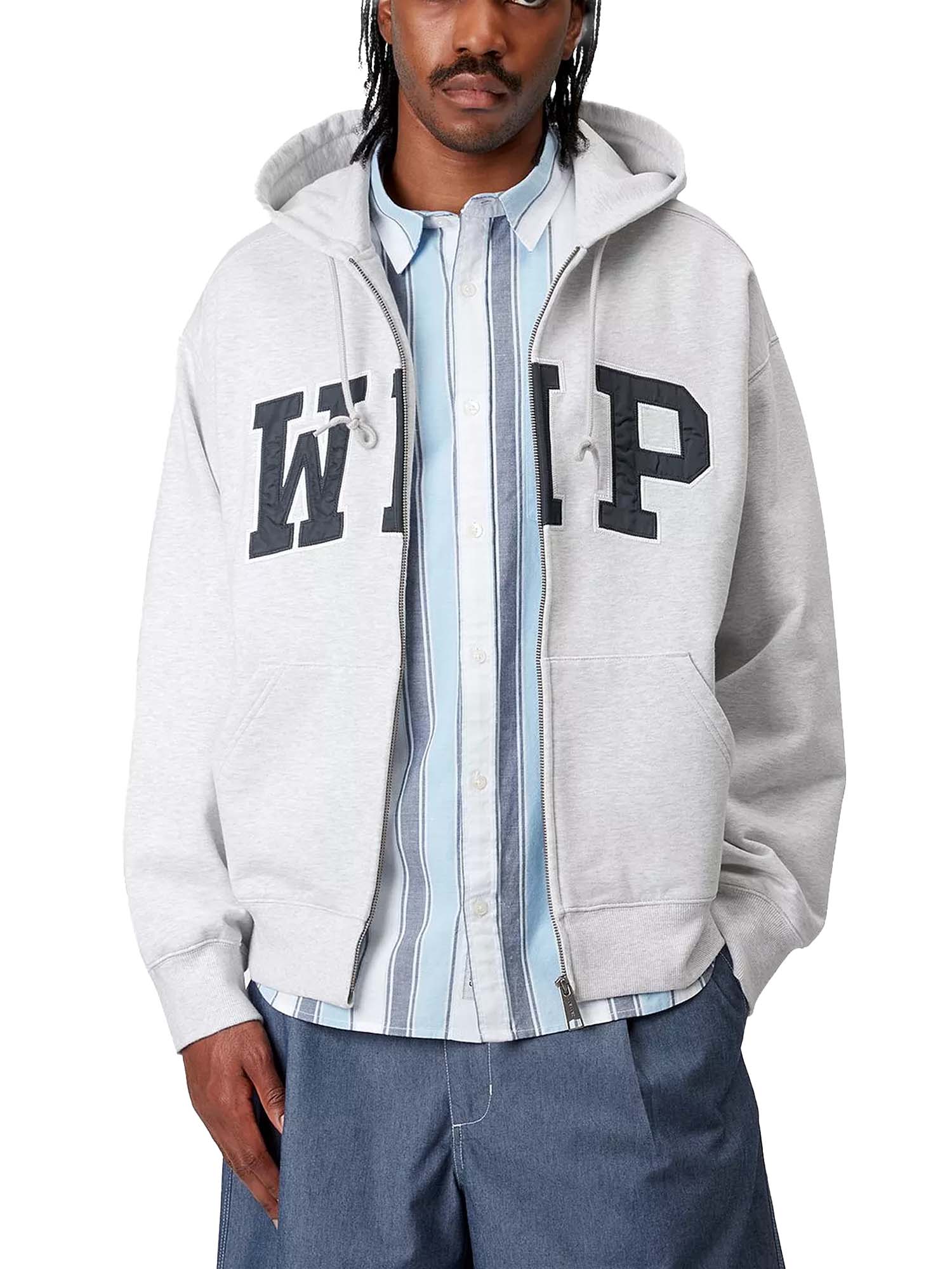 Carhartt Wip Hooded WIP Sweat Jacket Grigio