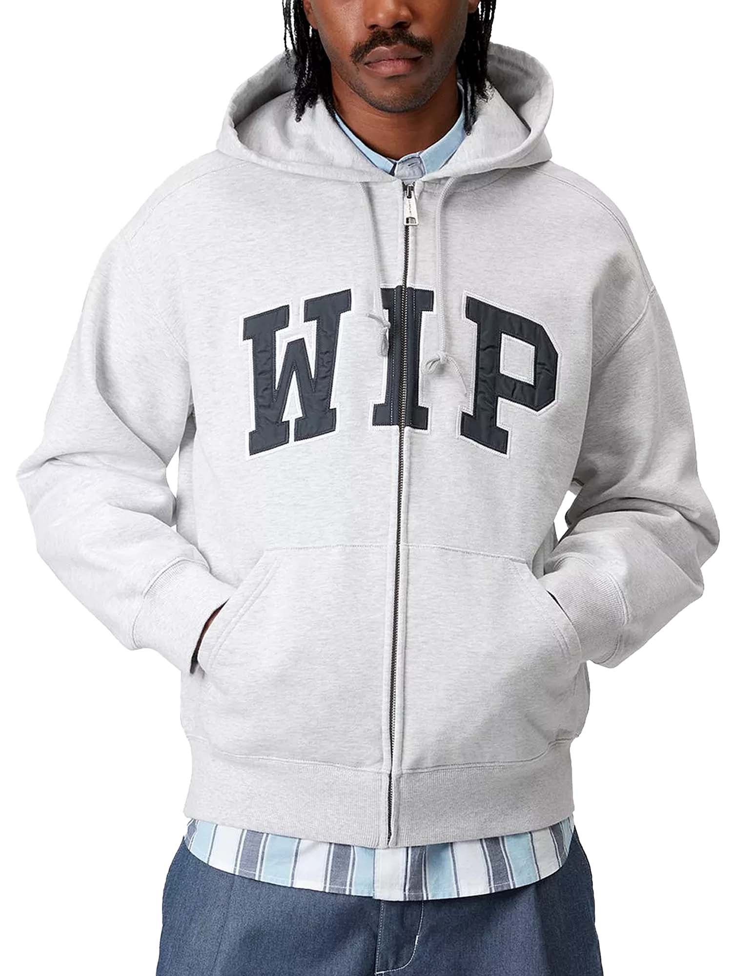 Carhartt Wip Hooded WIP Sweat Jacket Grigio