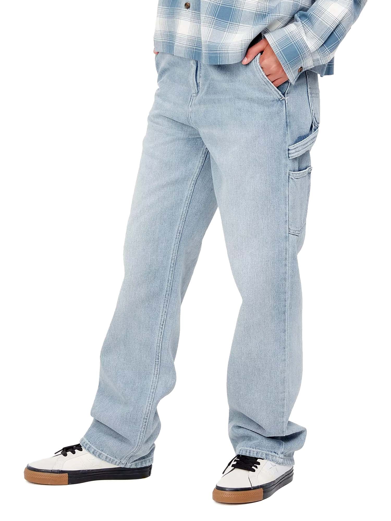 Carhartt Wip W' Pierce Pant Straight Azzurro