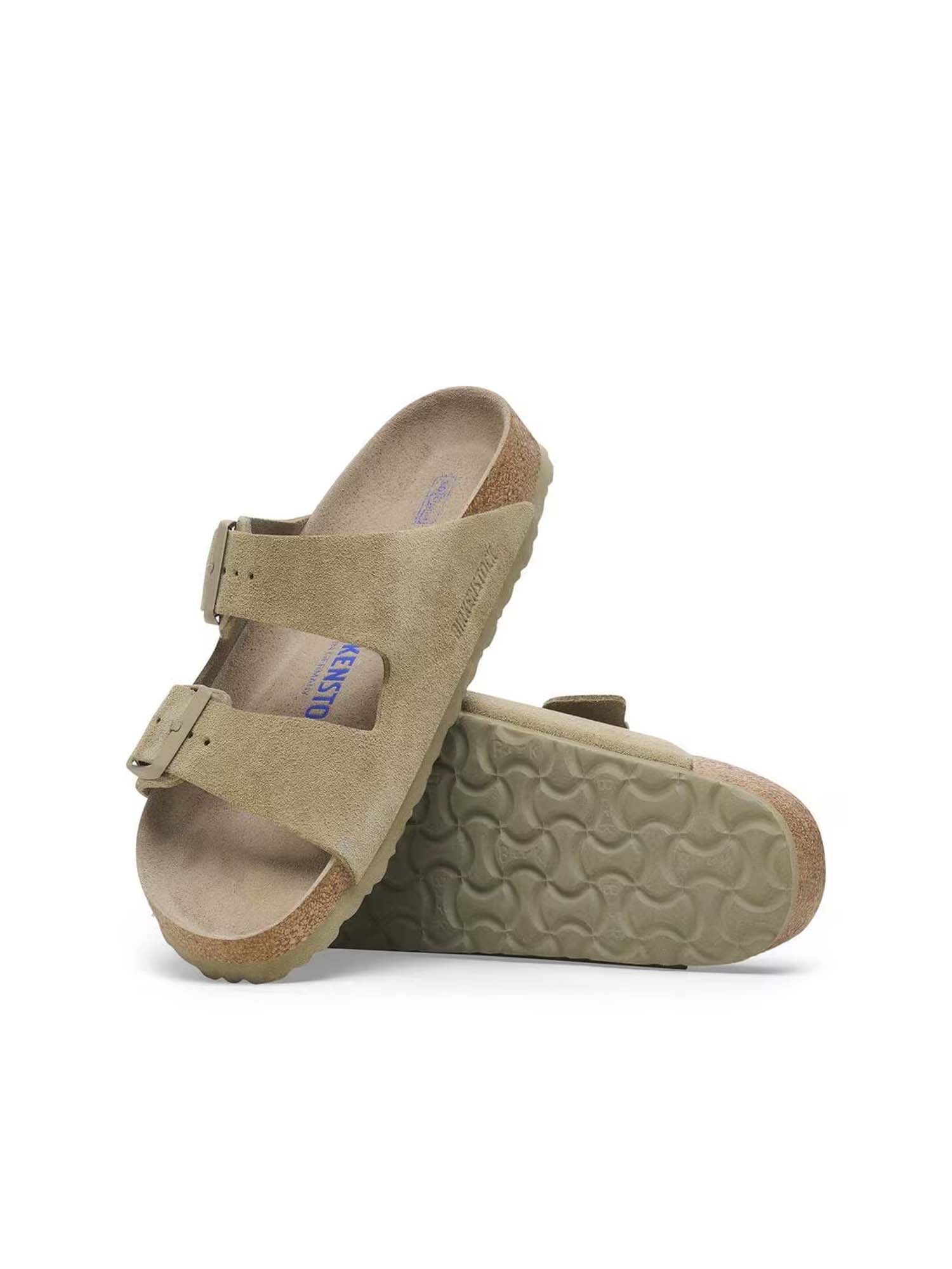 Birkenstock Arizona Plantare Morbido (Pelle scamosciata) Grigio