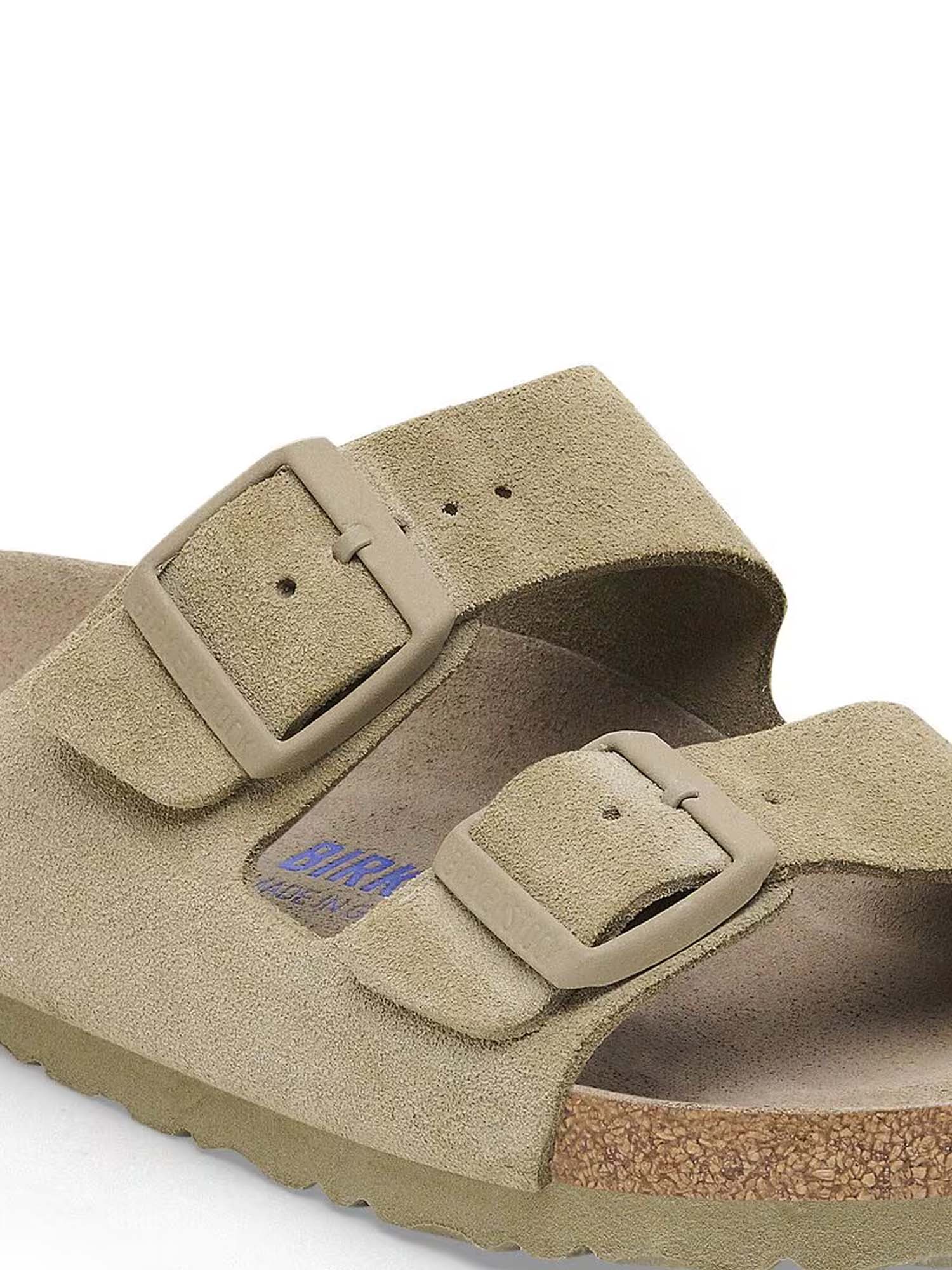 Birkenstock Arizona Plantare Morbido (Pelle scamosciata) Grigio