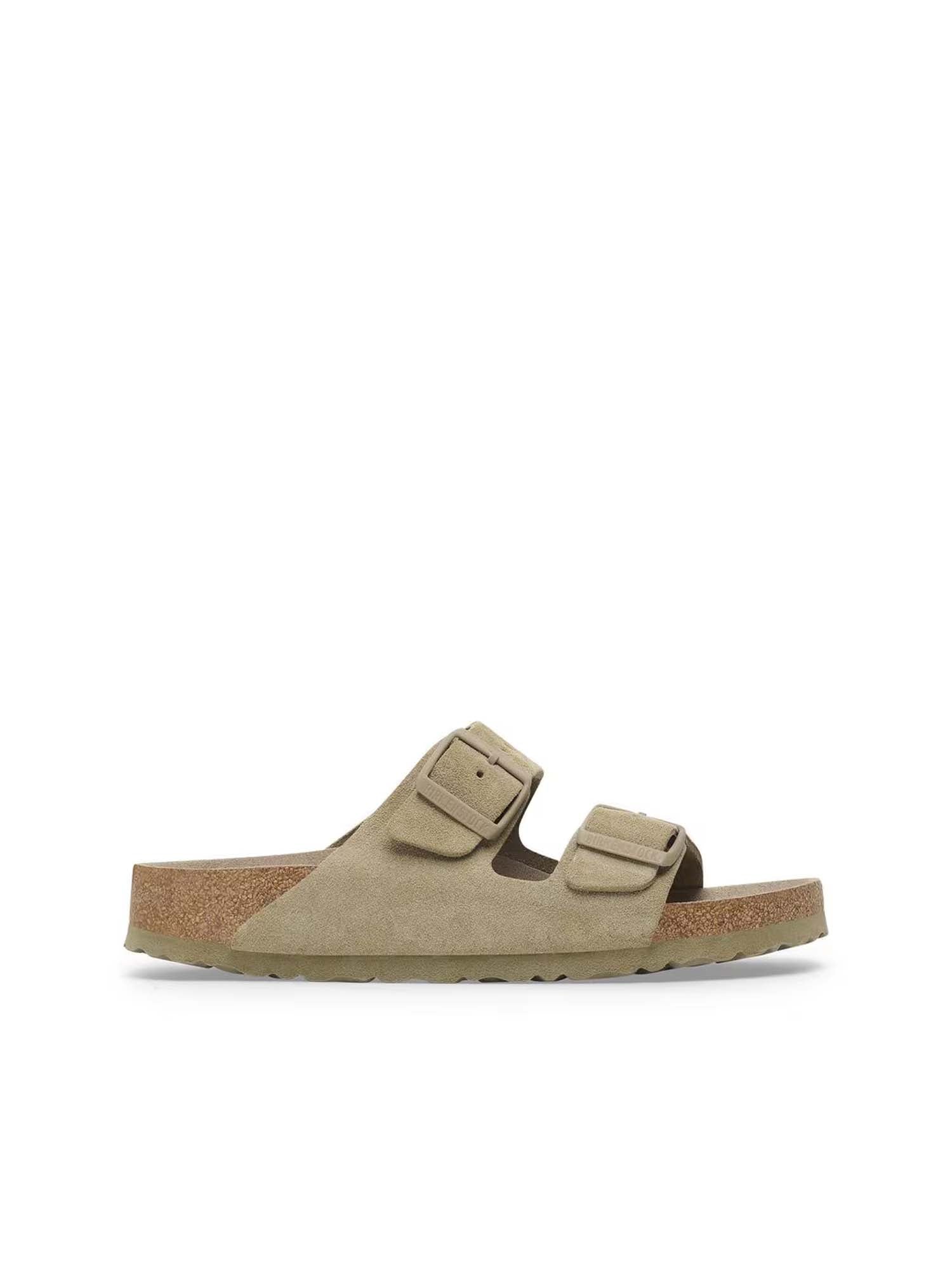 Birkenstock Arizona Plantare Morbido (Pelle scamosciata) Grigio