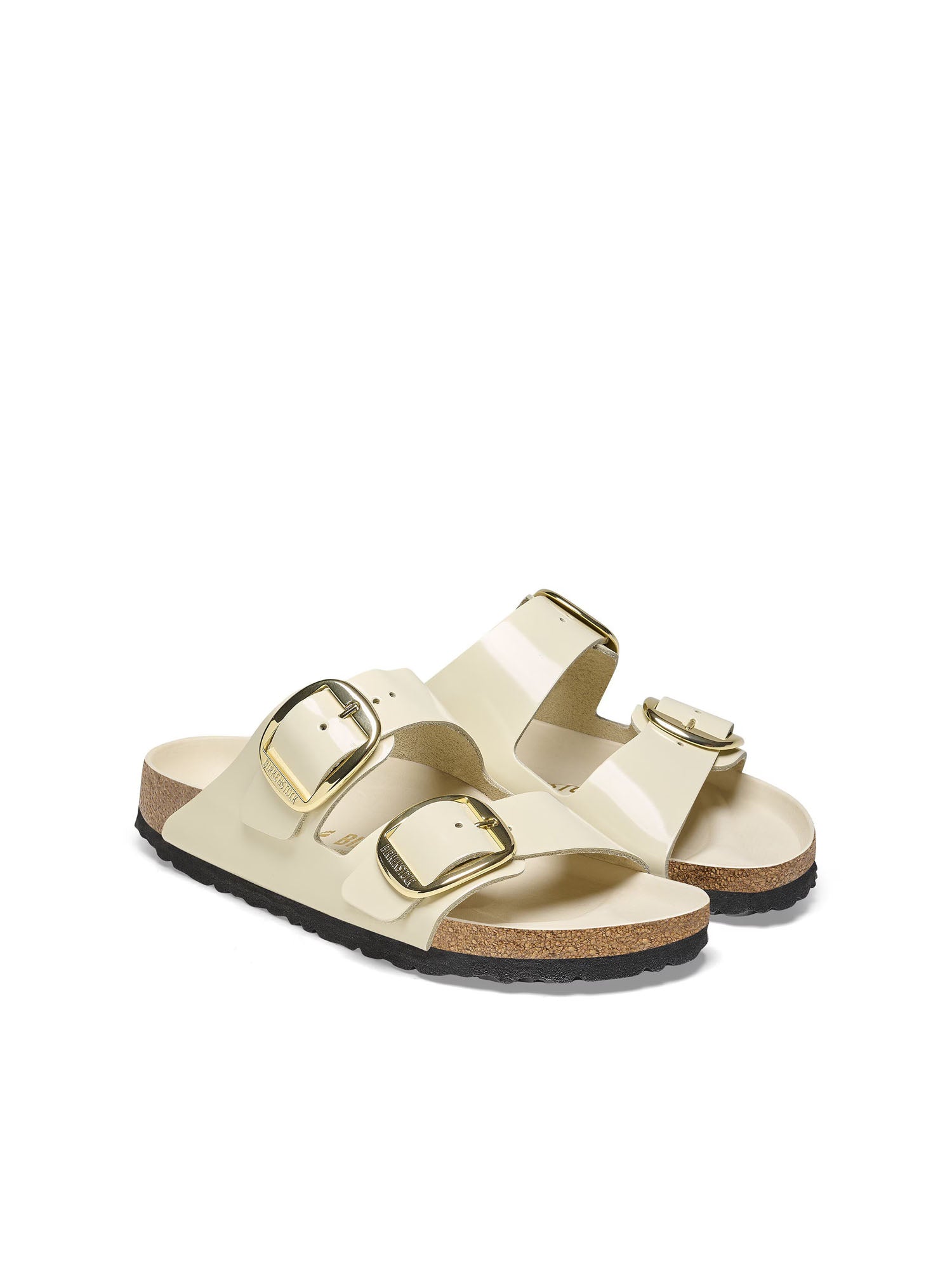 Birkenstock Arizona Big Buckle Exquisite (Pelle naturale vernice) Bianco