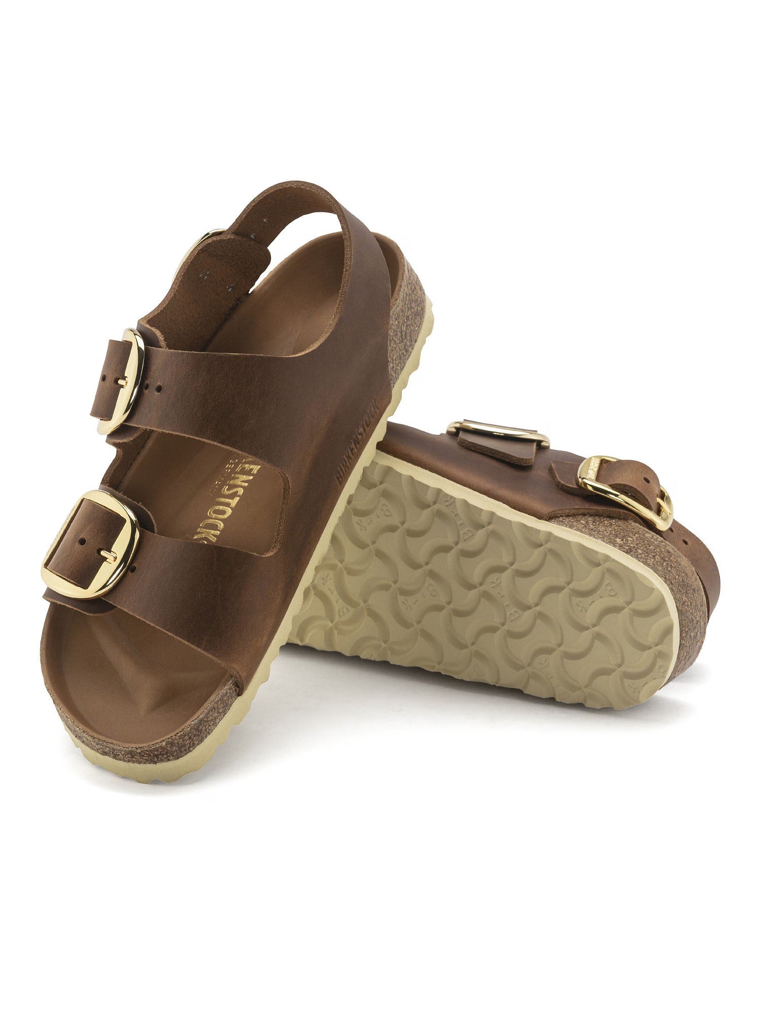 Birkenstock Milano Big Buckle (Pelle oliata) Marrone