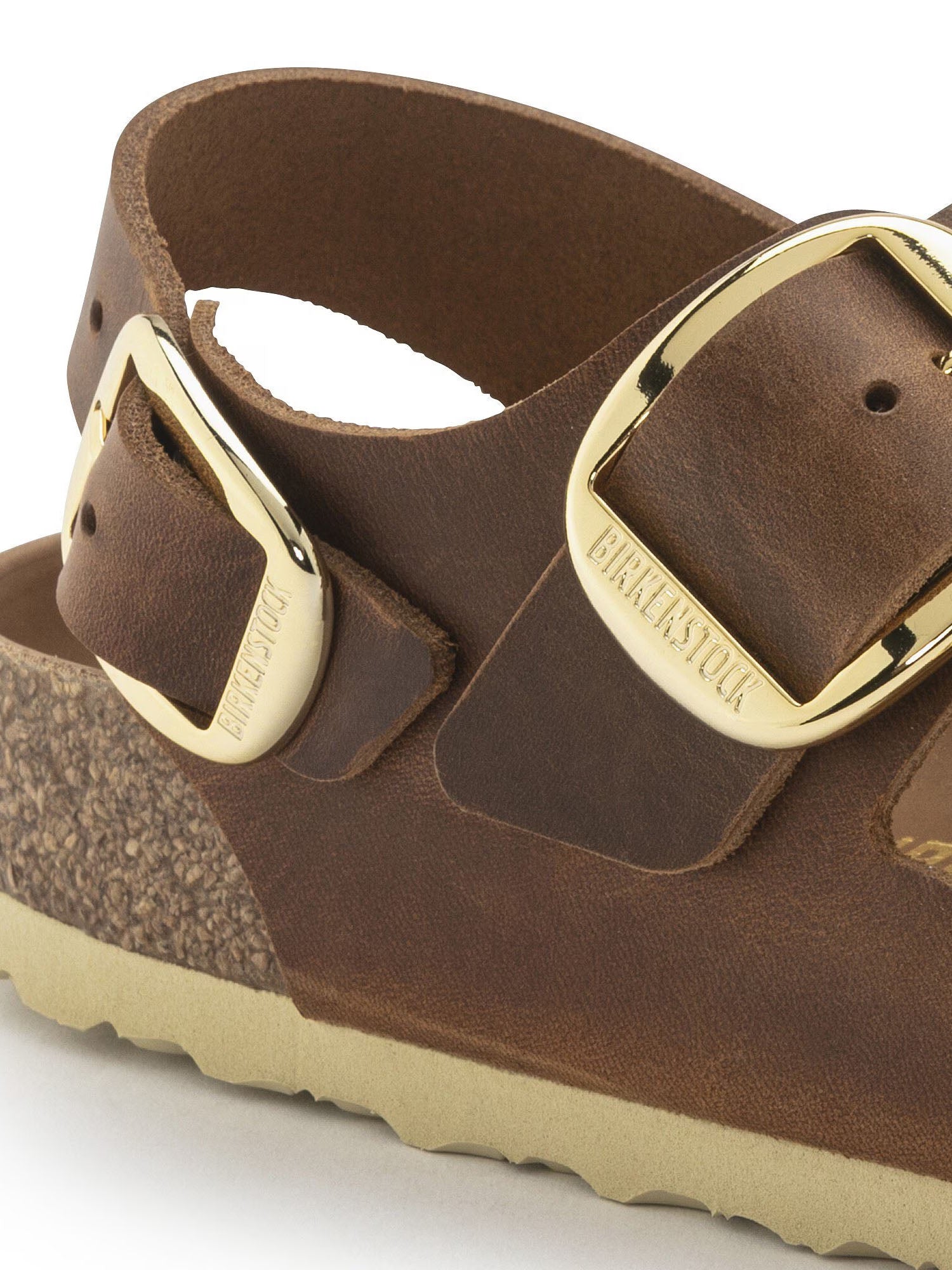 Birkenstock Milano Big Buckle (Pelle oliata) Marrone