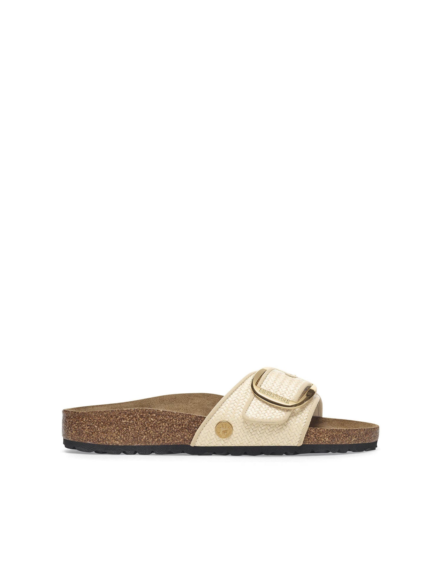 Birkenstock Madrid Big Buckle (Raffia) Bianco