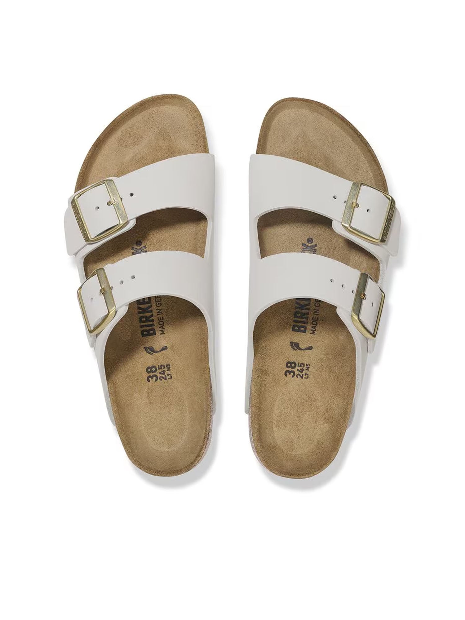 Birkenstock Arizona (Pelle Nubuck) Bianco