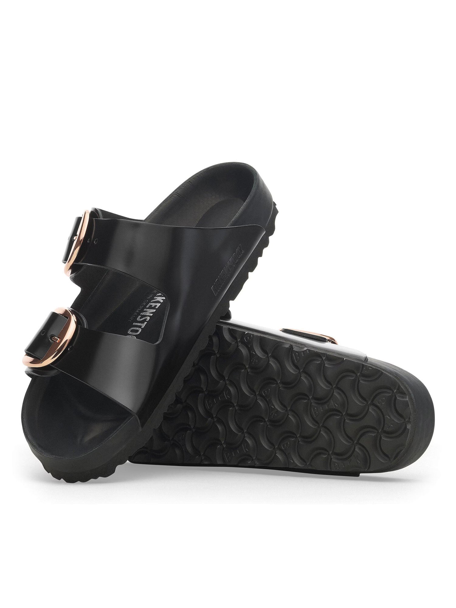Birkenstock Arizona Big Buckle Exquisite (Pelle naturale vernice) Nero