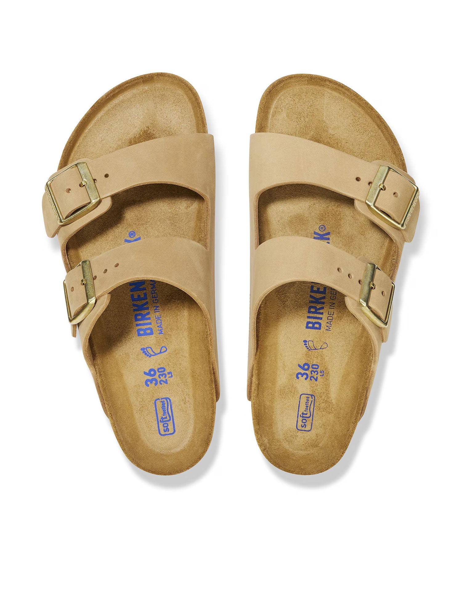 Birkenstock Arizona plantare morbido (Pelle Nubuck) Beige