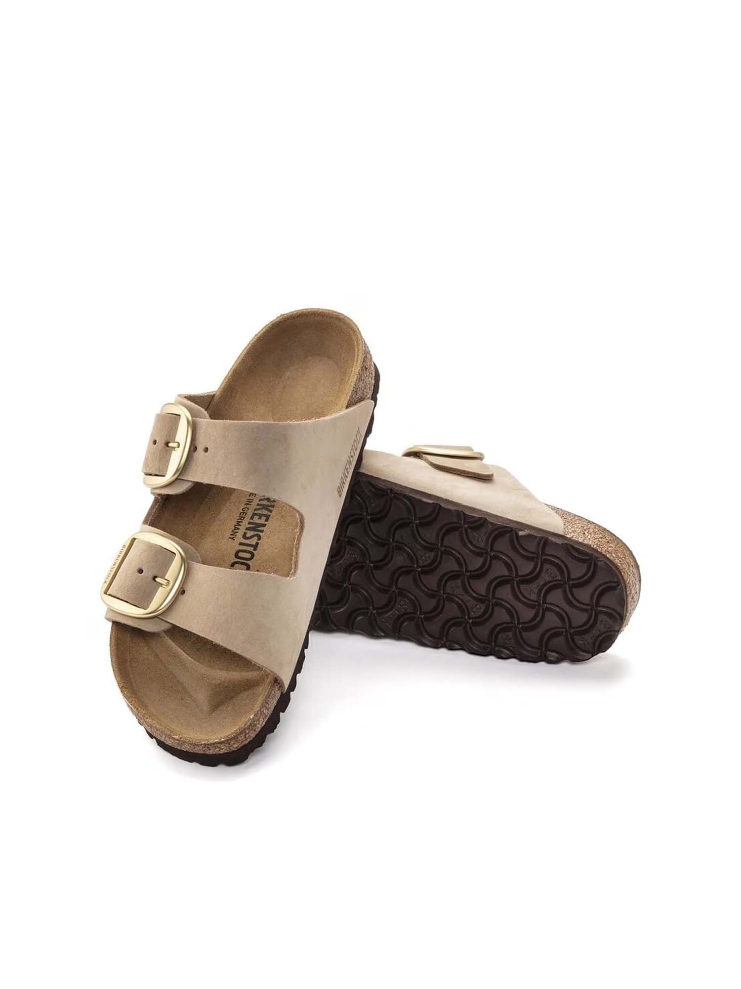 Birkenstock Arizona Big Buckle (Pelle Nubuck) Beige