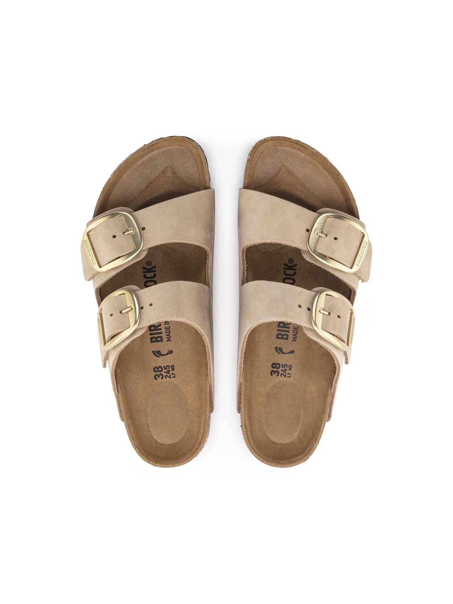 Birkenstock Arizona Big Buckle (Pelle Nubuck) Beige