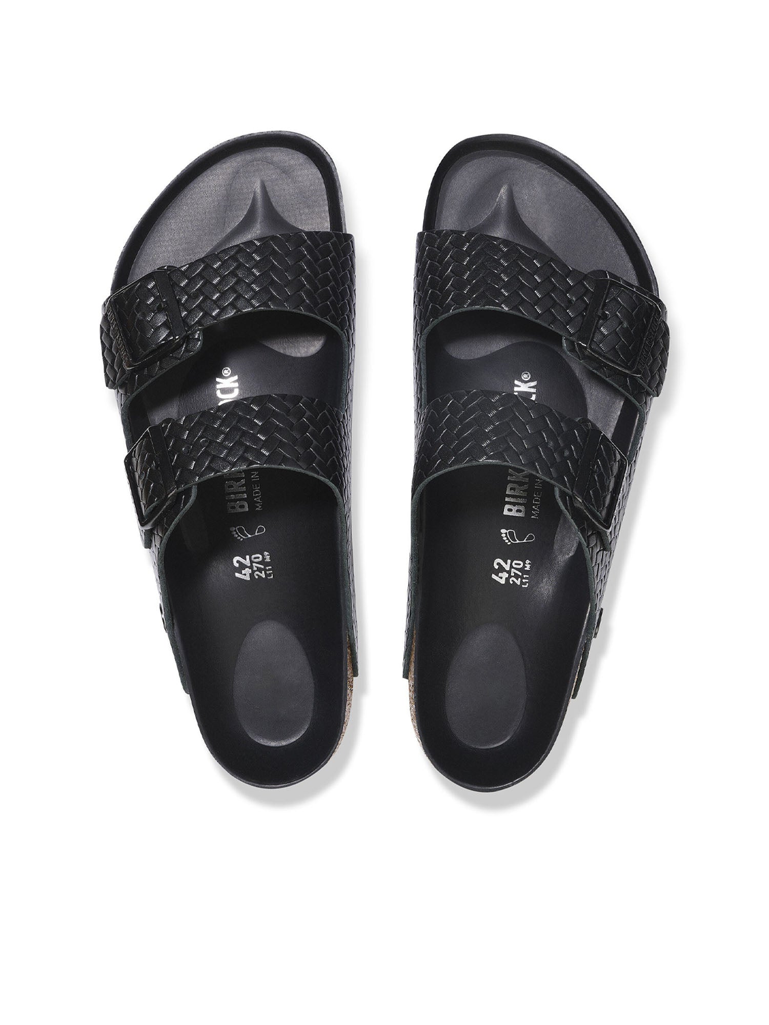 Birkenstock Arizona Rivet Logo (Pelle naturale) Nero