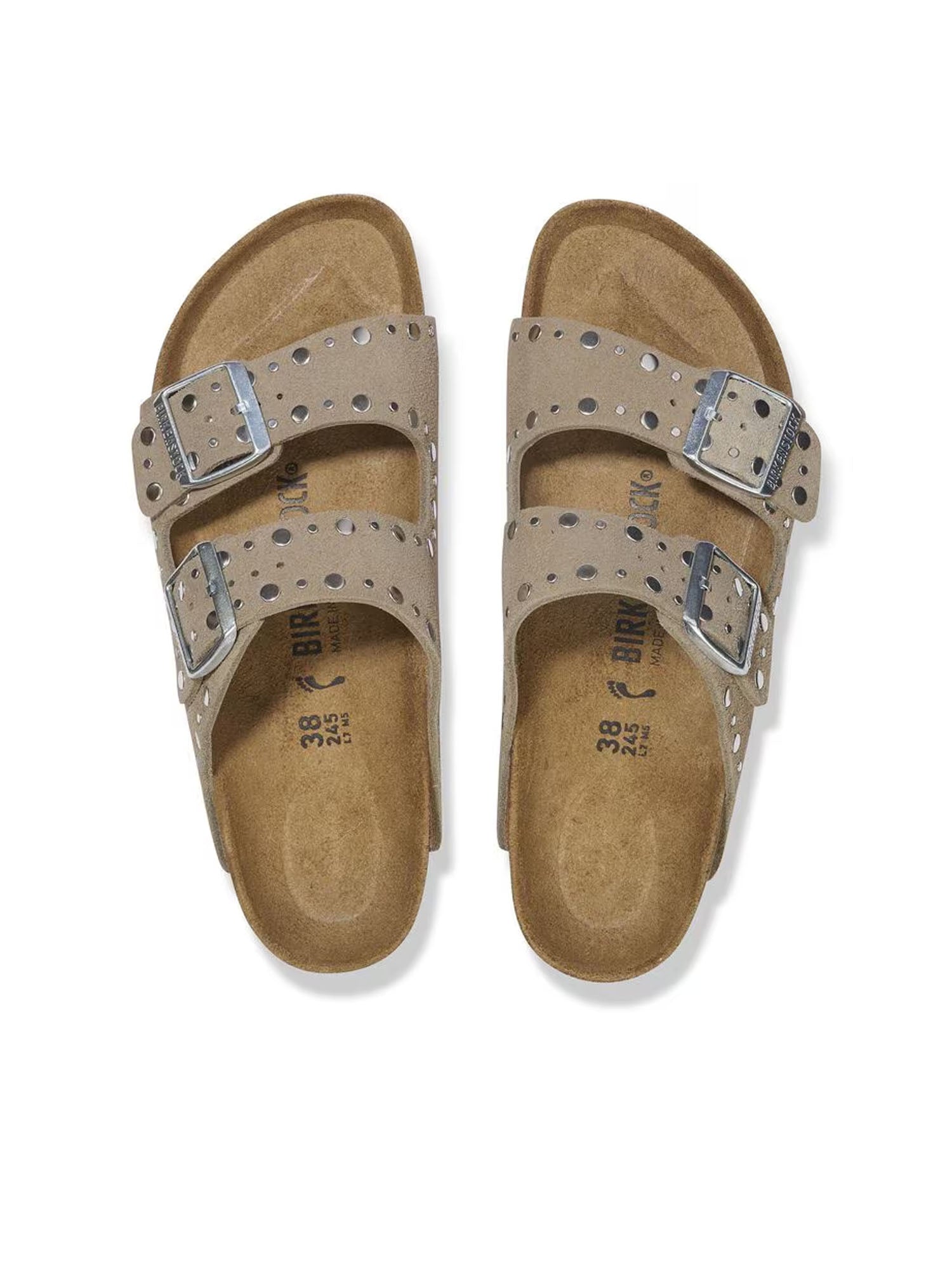 Birkenstock Arizona Rivet (Pelle scamosciata) Grigio