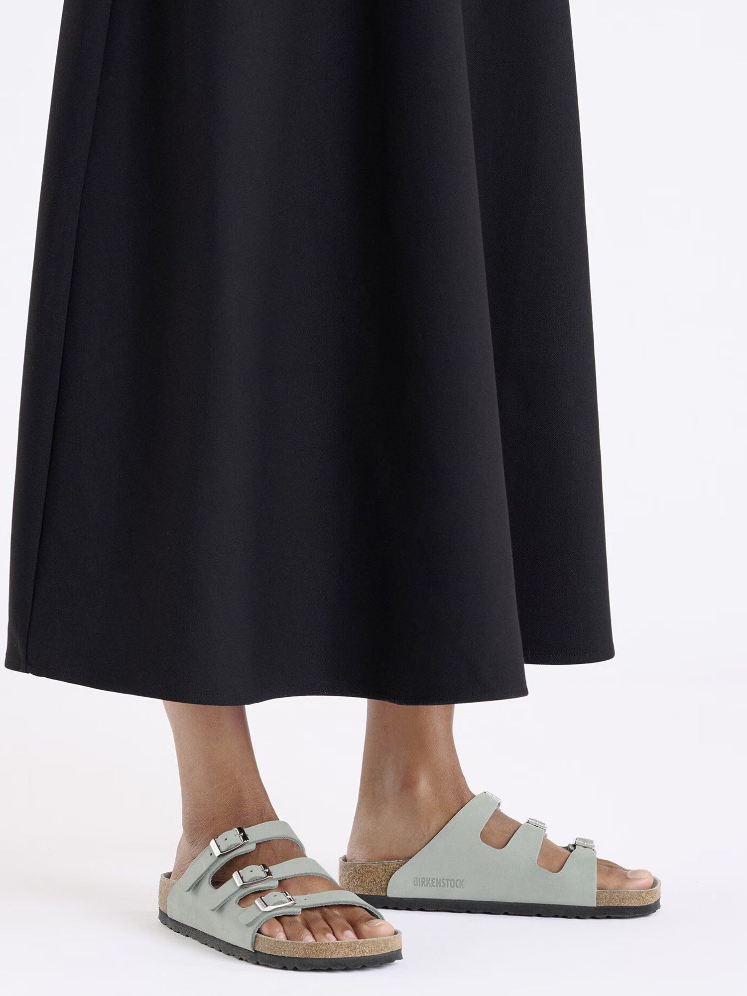 Birkenstock Florida (Nubuck Leather) Grigio