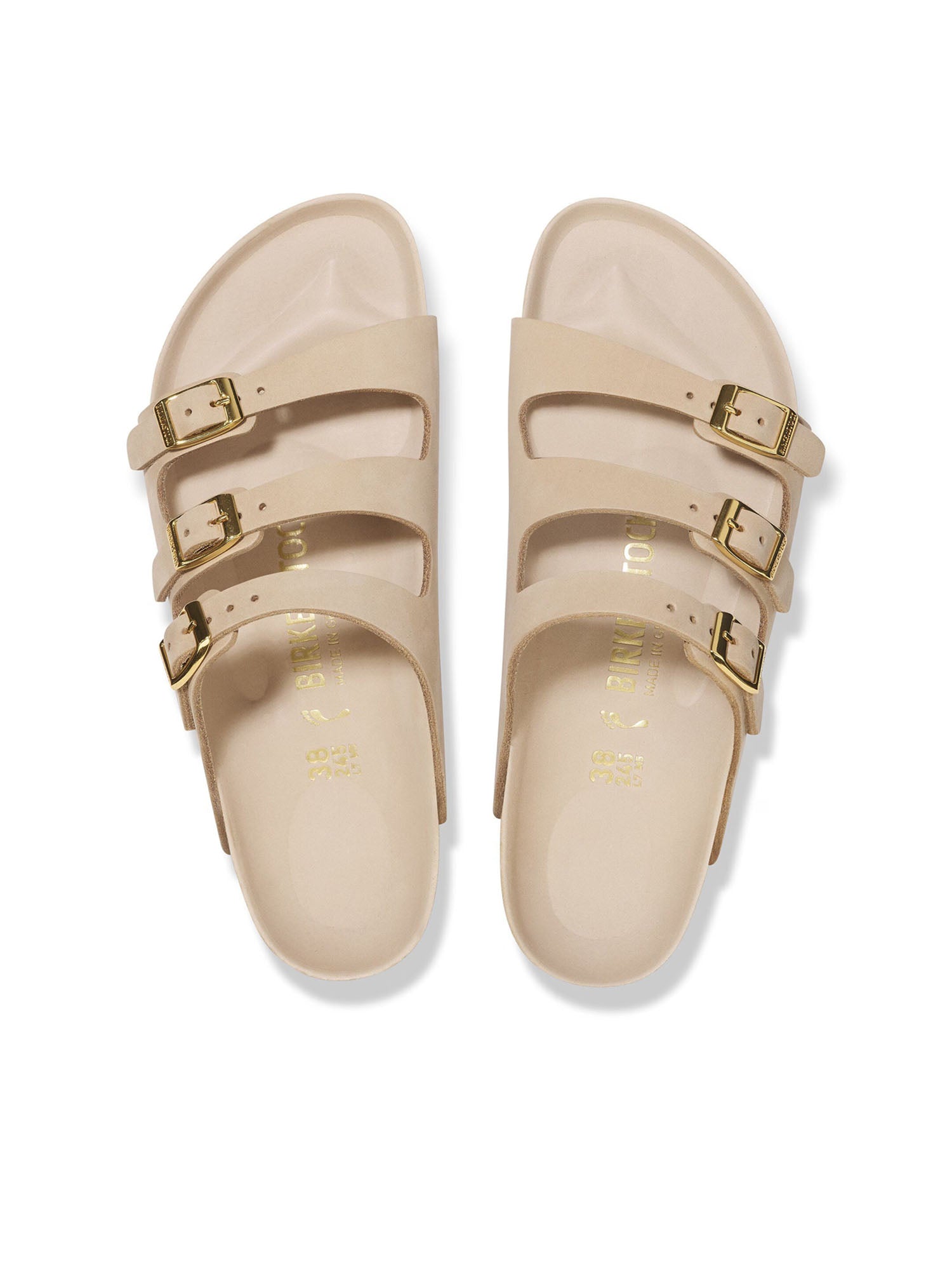 Birkenstock Florida (Nubuck Leather) Beige