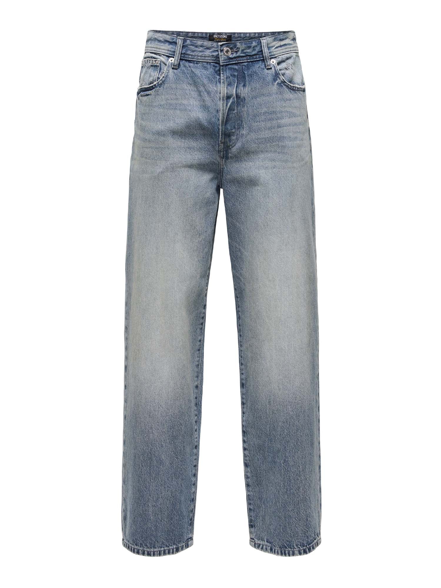 Only & Sons Jeans Fade Vita media Loose Fit Blu