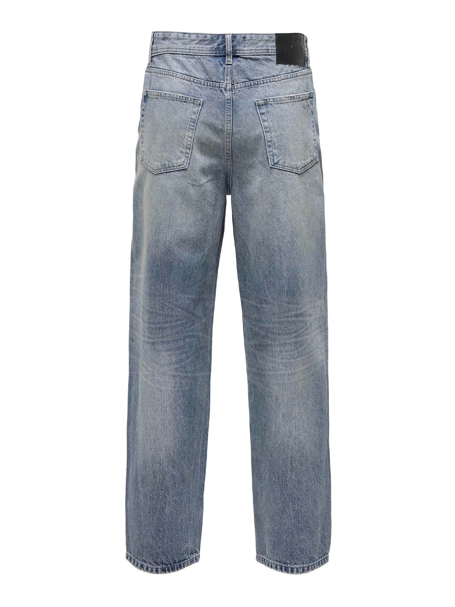 Only & Sons Jeans Fade Vita media Loose Fit Blu