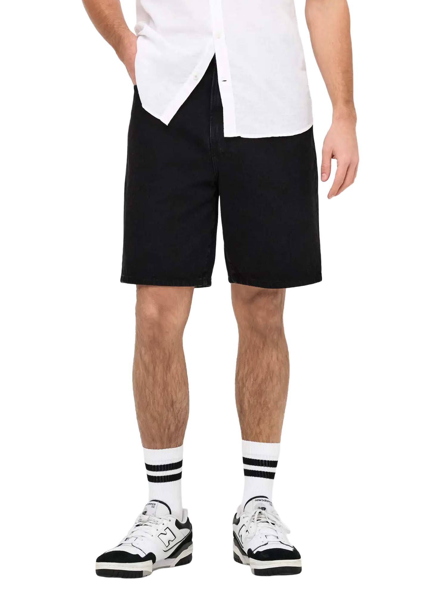 ONLY & SONS - Pantaloncini da bagno in seersucker verde scuro ONLY & SONS - Pantaloncini da bagno in seersucker verde scuro