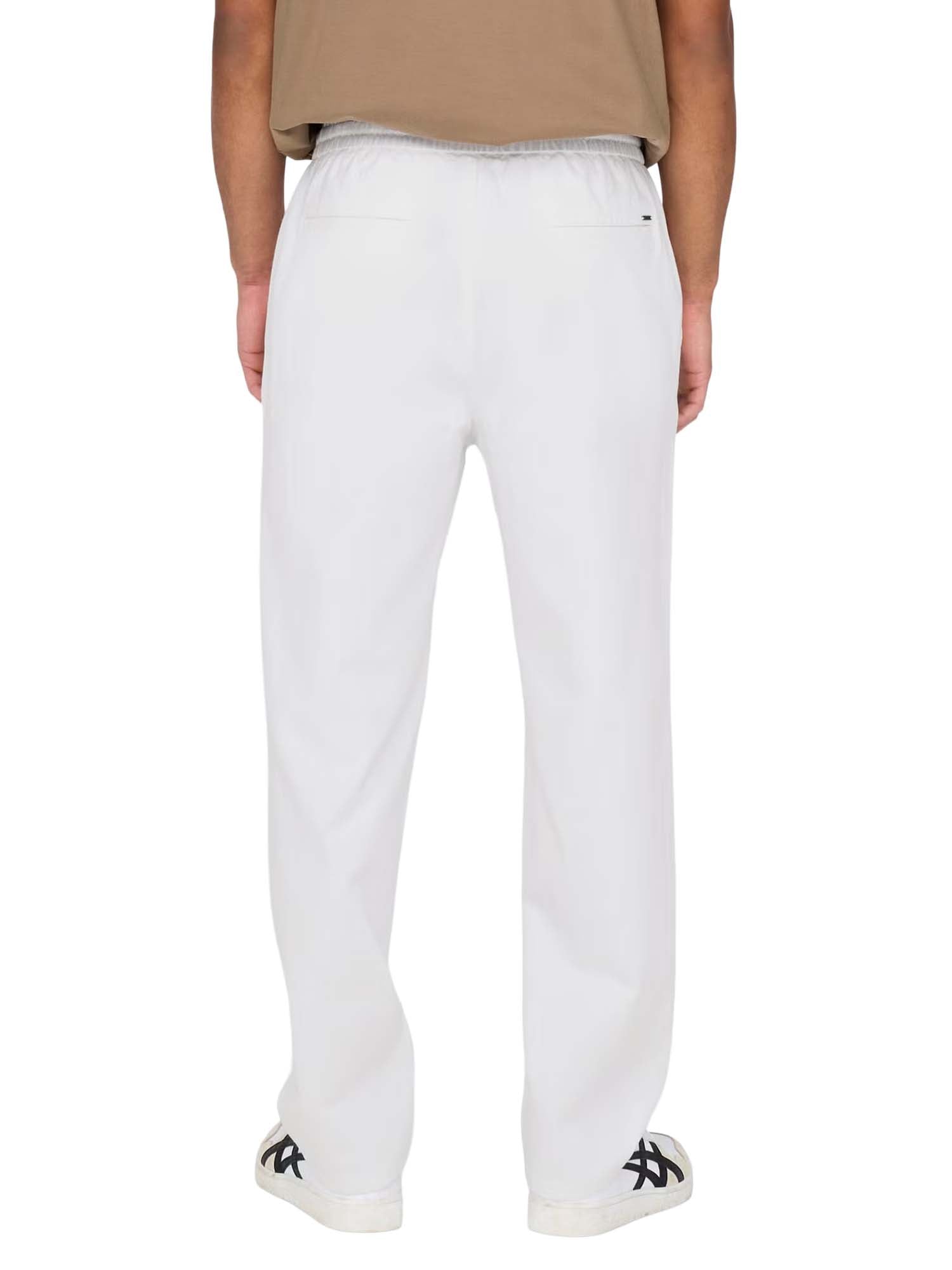 Only & Sons Pantaloni SINUS Loose Fit Bianco