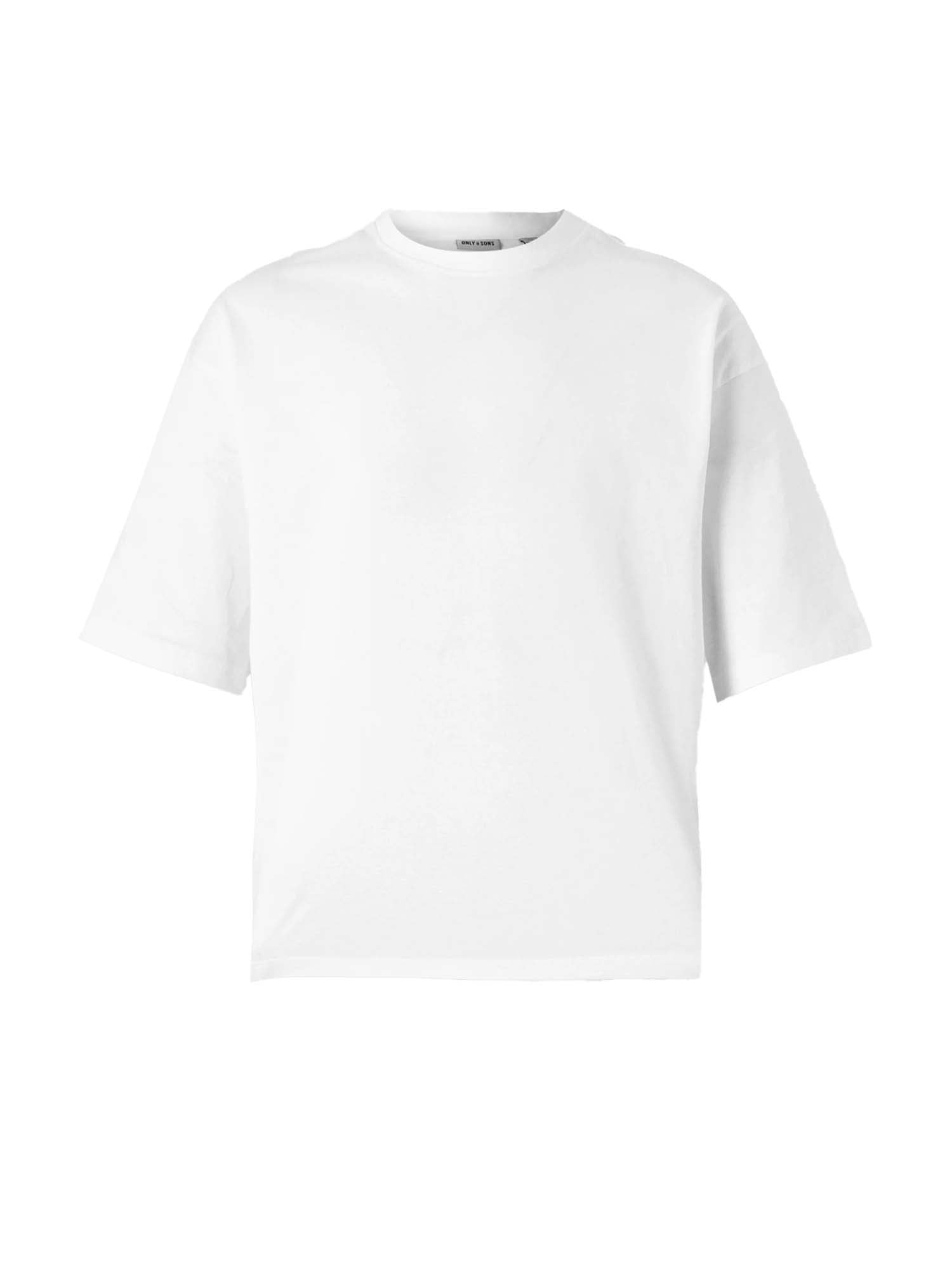 Only & Sons T-Shirt Fred Relaxed Crop Bianco