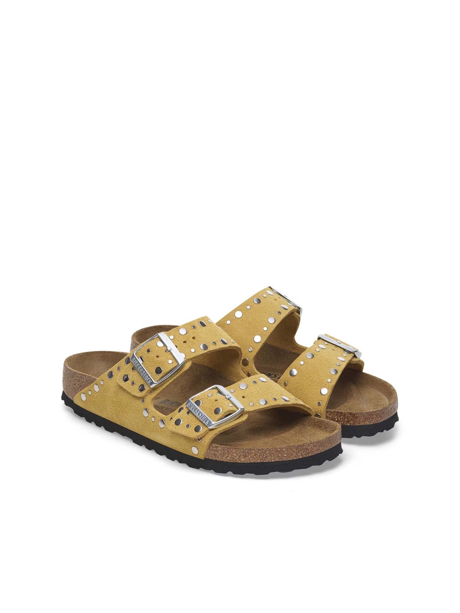 Birkenstock Arizona Rivet (Pelle Scamosciata) Giallo