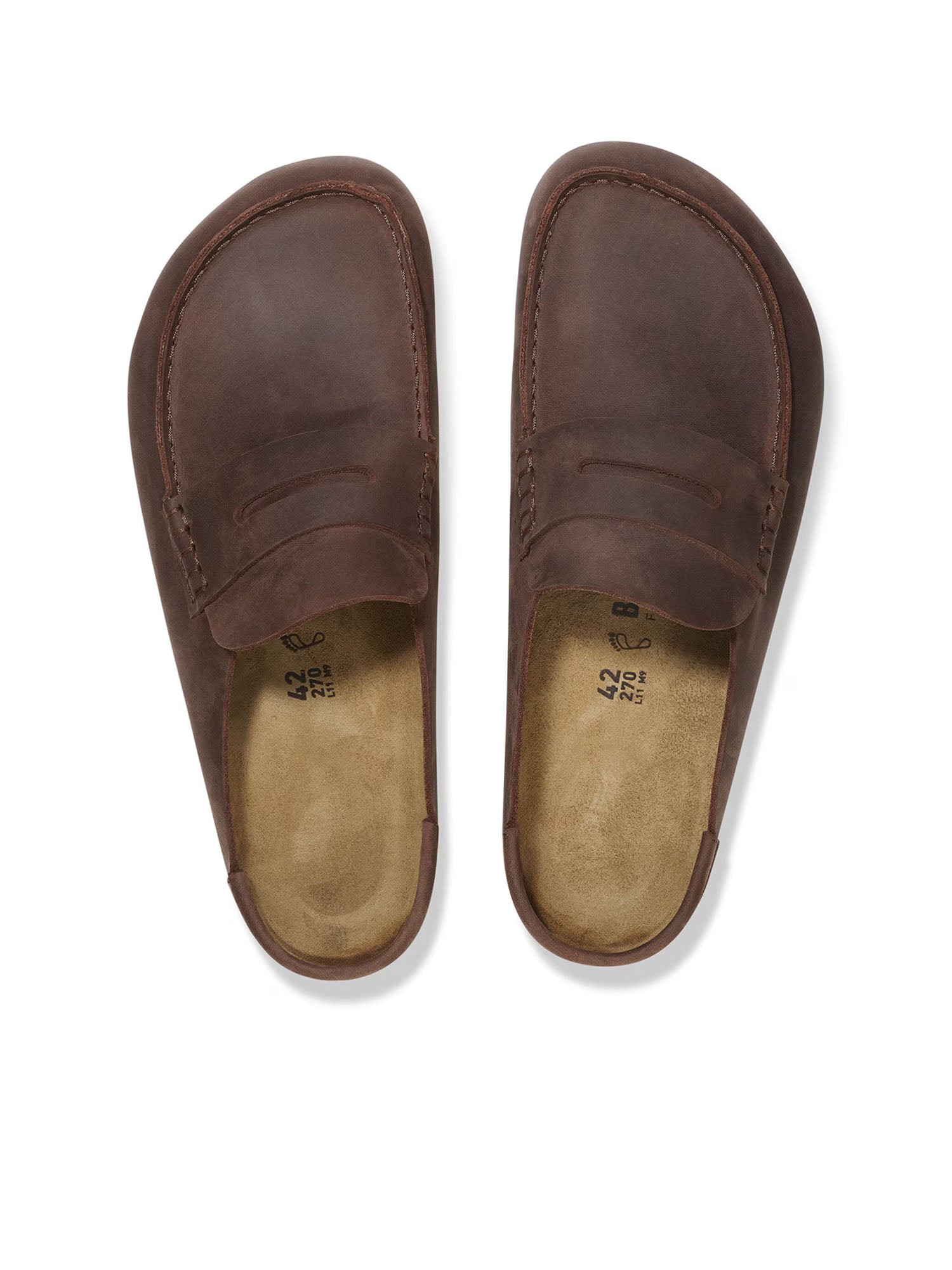 Birkenstock Naples (Pelle Oliata) Marrone