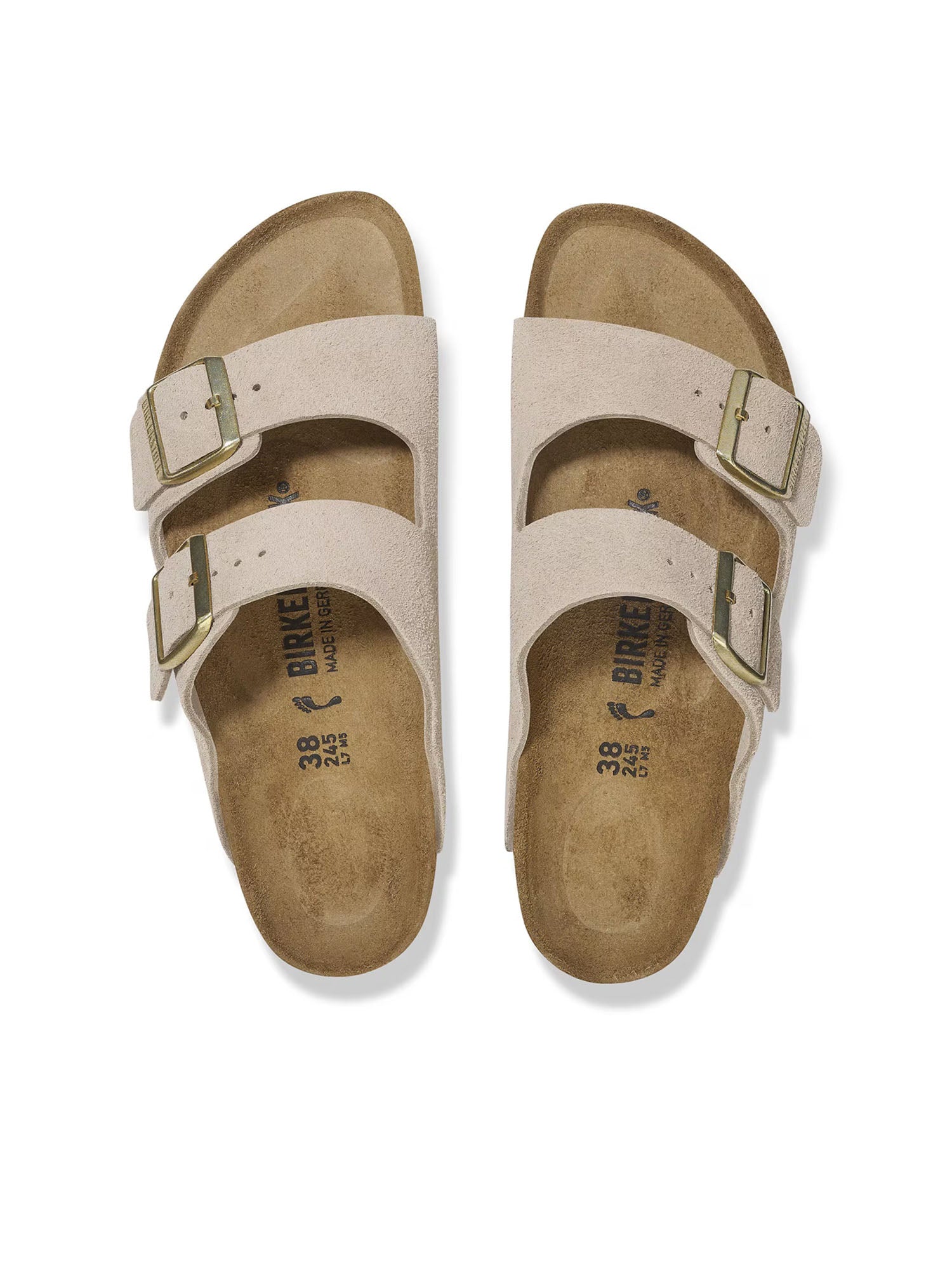 Birkenstock Arizona Plantare Morbido (Pelle scamosciata) Beige